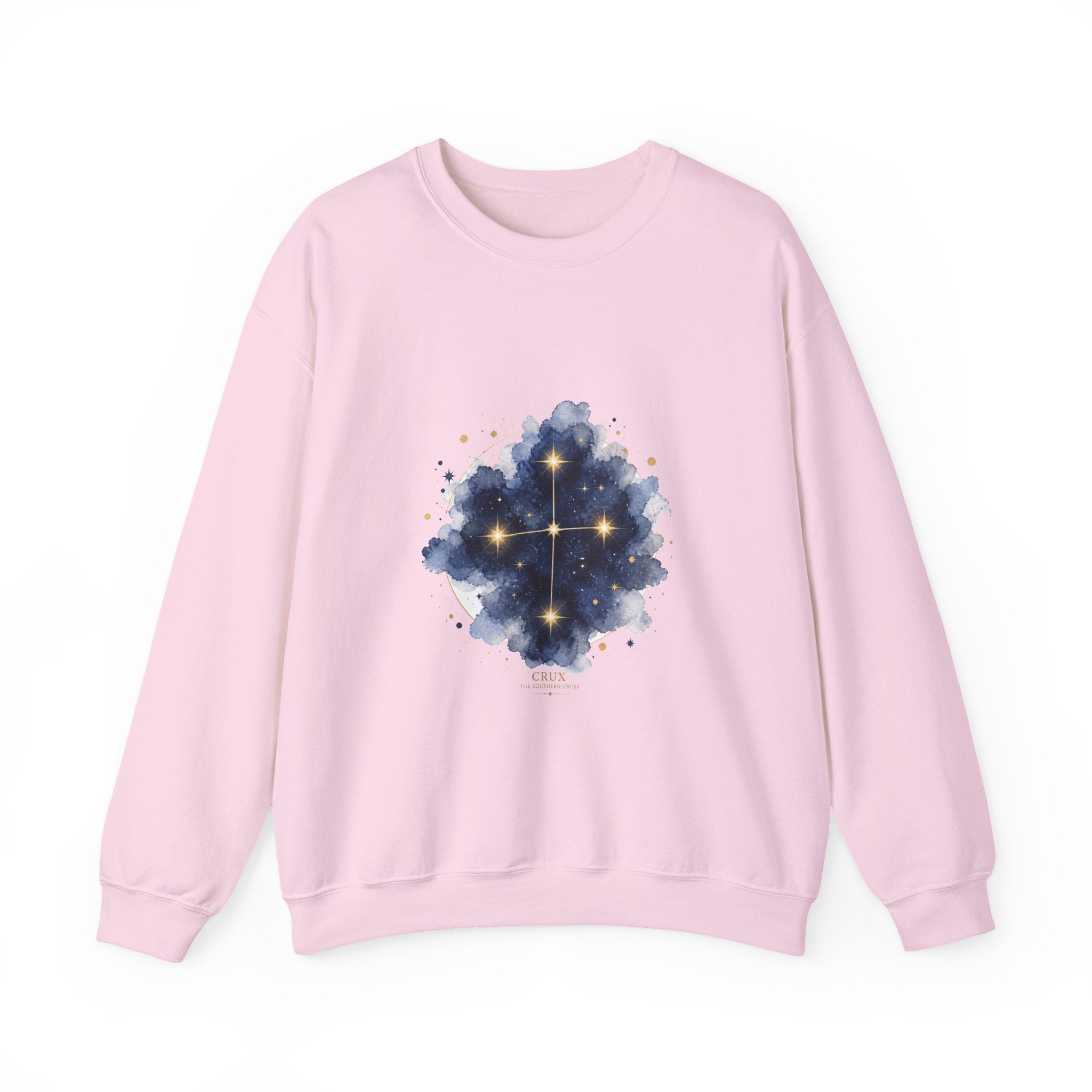 Matching Couple Sweatshirt - Aurora & Southern Cross Matching Couple Crewneck Sweatshirt Watercolor Art His Hers Engagement Gift - Design B