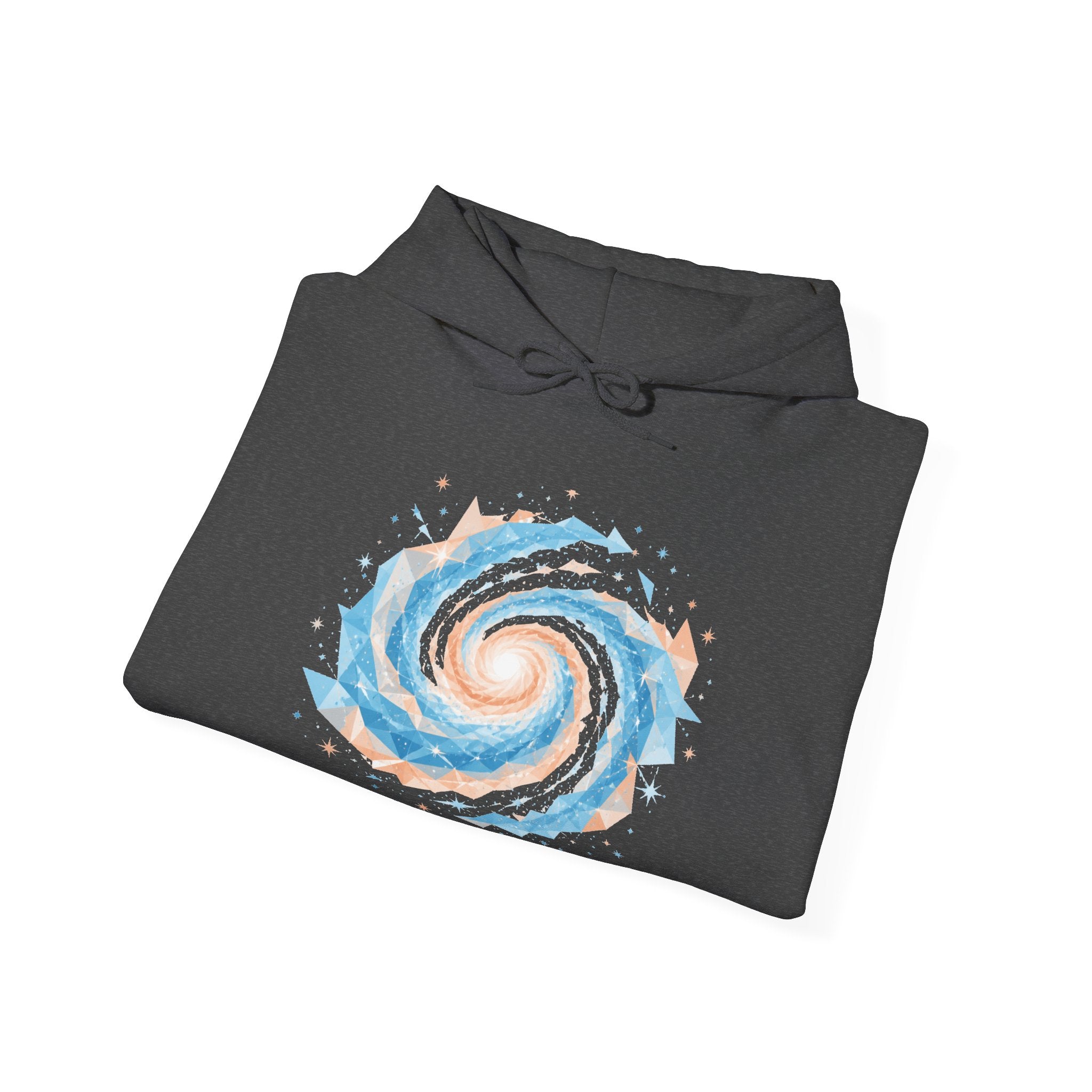 Matching Couple Sweatshirt - Galaxy & Supernova Matching Couple Hooded Sweatshirt Geometric Art His Hers Couple Gift - Design A