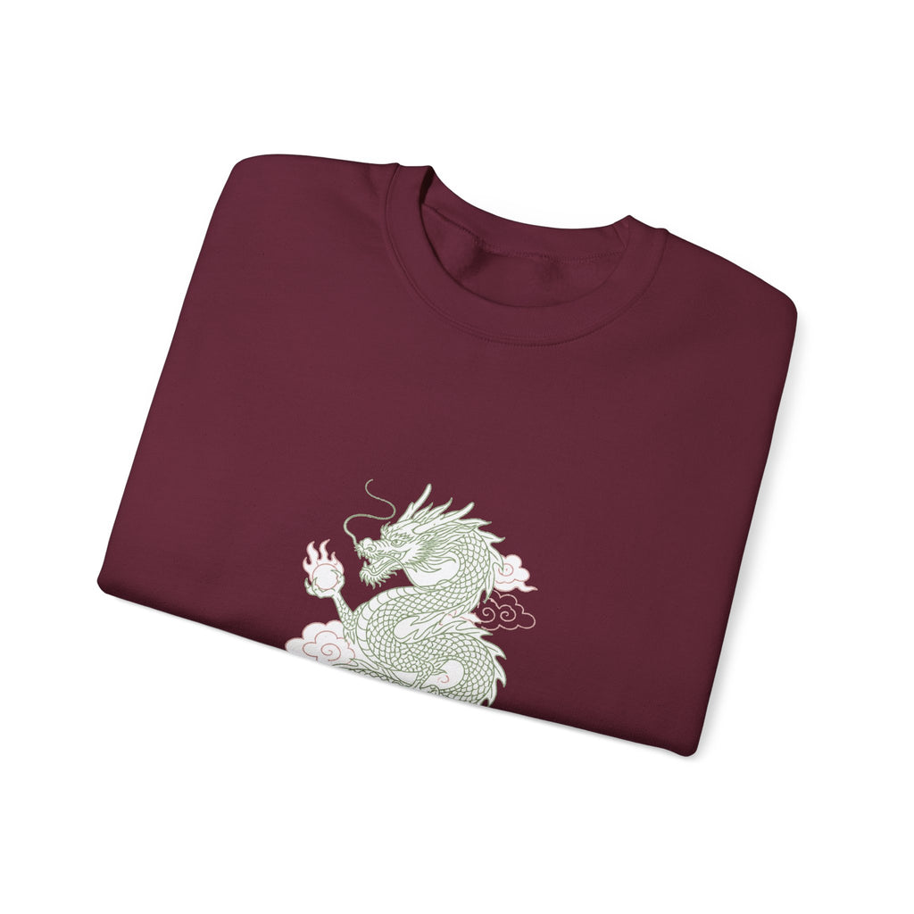 Matching Couple Sweatshirt - Dragon & Phoenix Matching Couple Premium Fleece Sweatshirt Minimalist Art His Hers Christmas Gift - Design A
