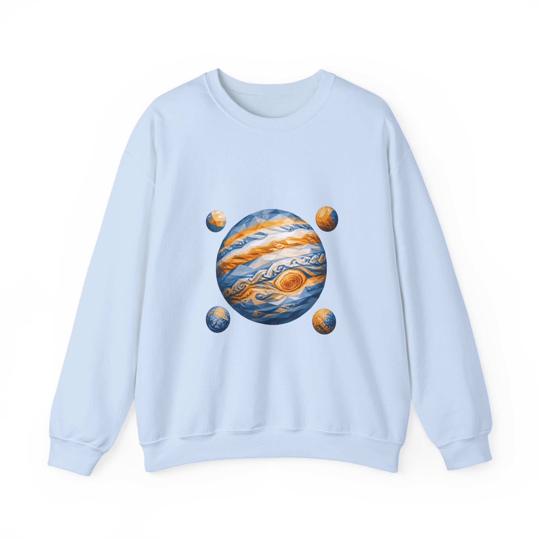 Matching Couple Sweatshirt - Saturn & Jupiter Matching Couple Comfort Colors Crew Geometric Art His Hers Love Gift - Design B