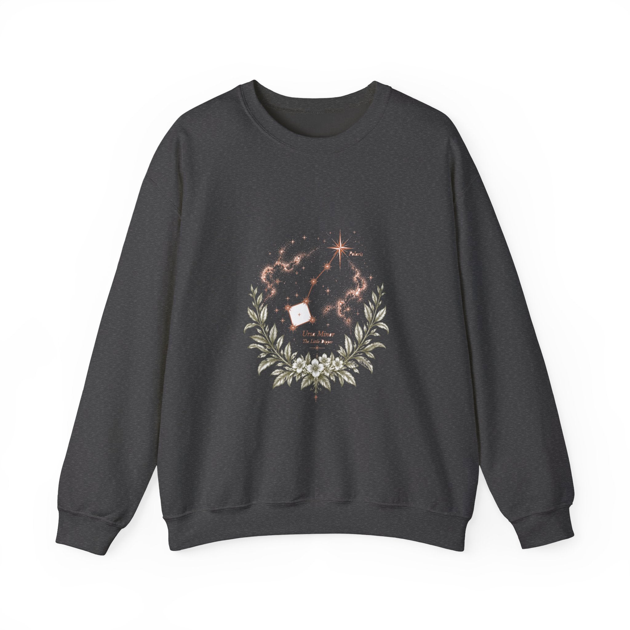 Matching Couple Sweatshirt - Big & Little Dipper Matching Couple Crewneck Sweatshirt Vintage Art His Hers Wedding Gift - Design B