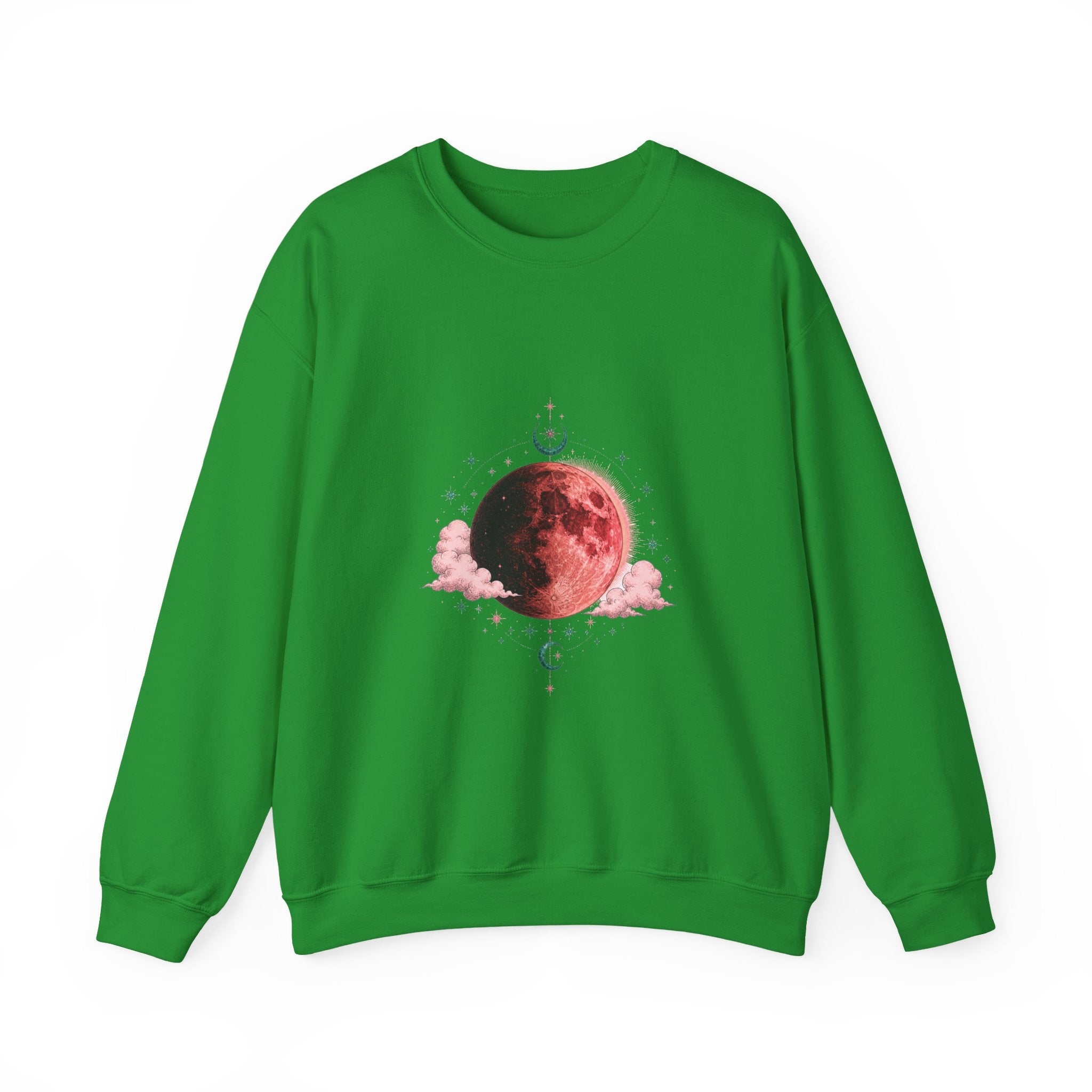 Matching Couple Sweatshirt - Solar & Lunar Eclipse Matching Couple Crewneck Sweatshirt Hand-Drawn Art His Hers Best Friend Gift - Design B