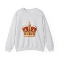 Matching Couple Sweatshirt - Crown & Shield Matching Couple Premium Fleece Sweatshirt Vintage Art His Hers Honeymoon Gift - Design A