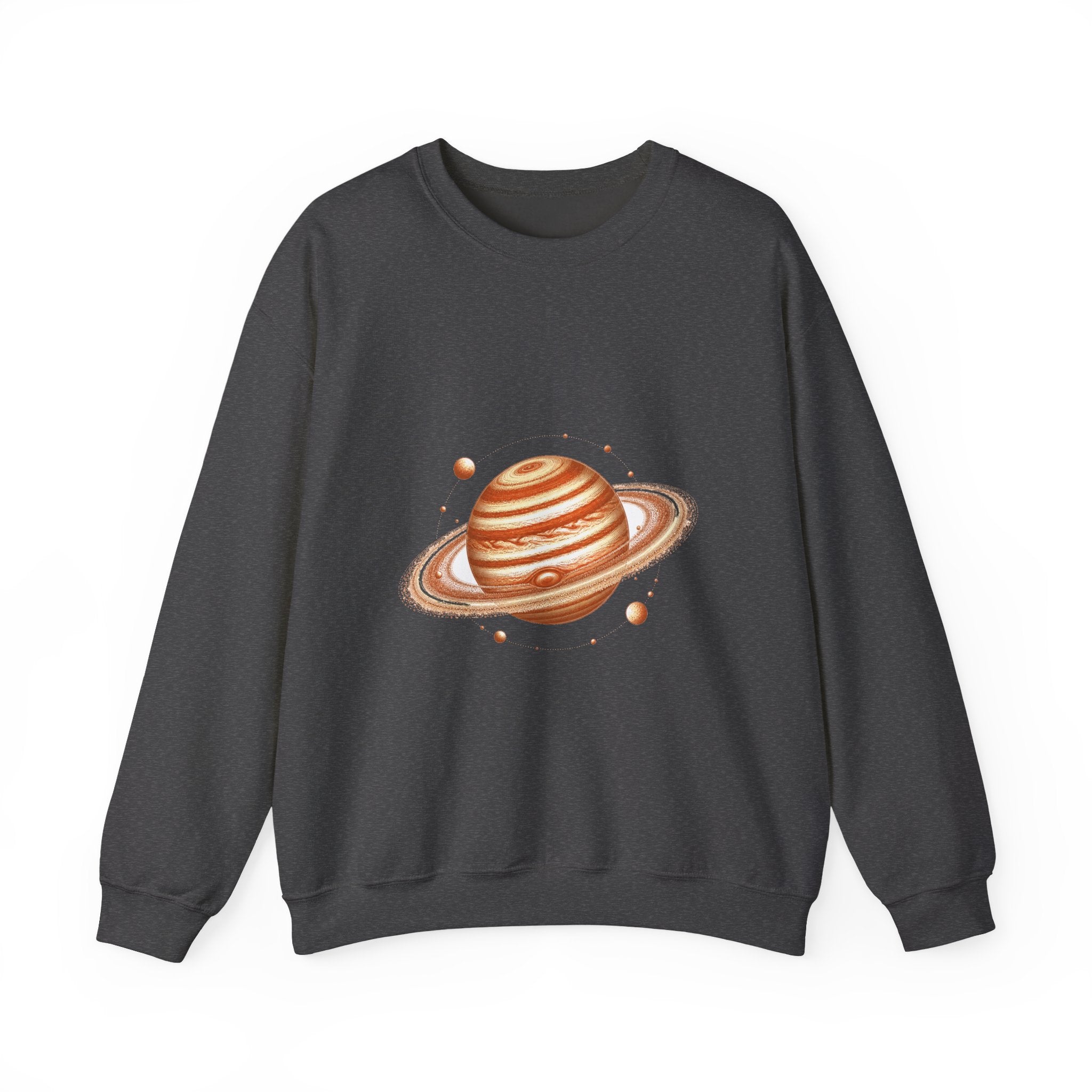 Matching Couple Sweatshirt - Astronaut & Planet Matching Couple Comfort Colors Crew Vintage Art His Hers Honeymoon Gift - Design B