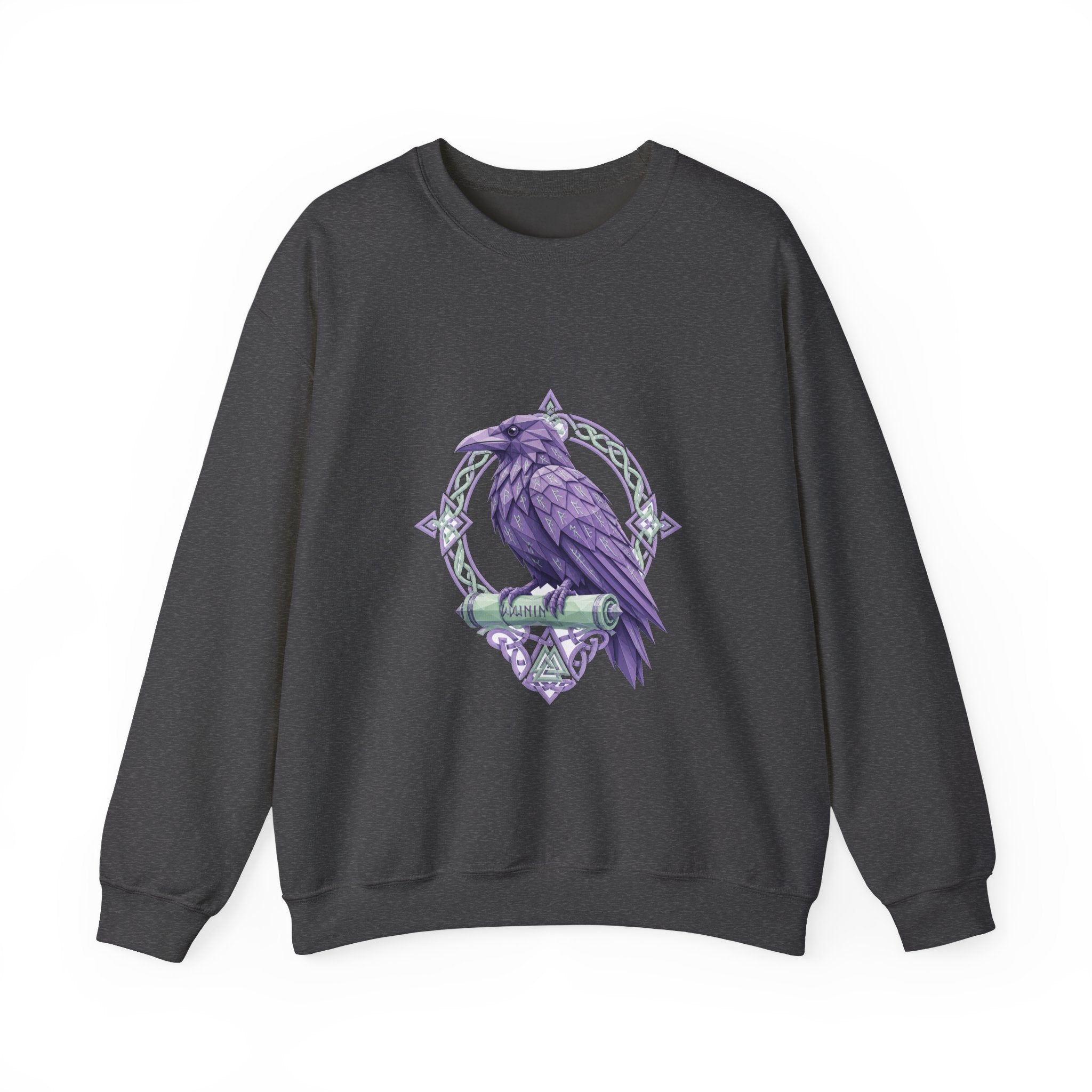 Matching Couple Sweatshirt - Huginn & Muninn Matching Couple Comfort Colors Crew Geometric Art His Hers Love Gift - Design B