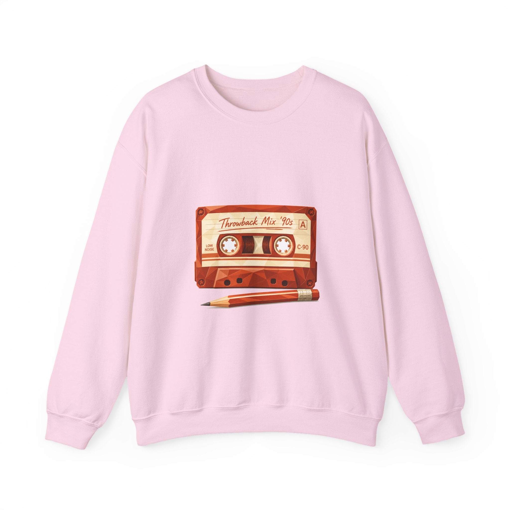 Matching Couple Sweatshirt - Vinyl & Cassette Matching Couple Premium Fleece Sweatshirt Geometric Art His Hers Love Gift - Design B