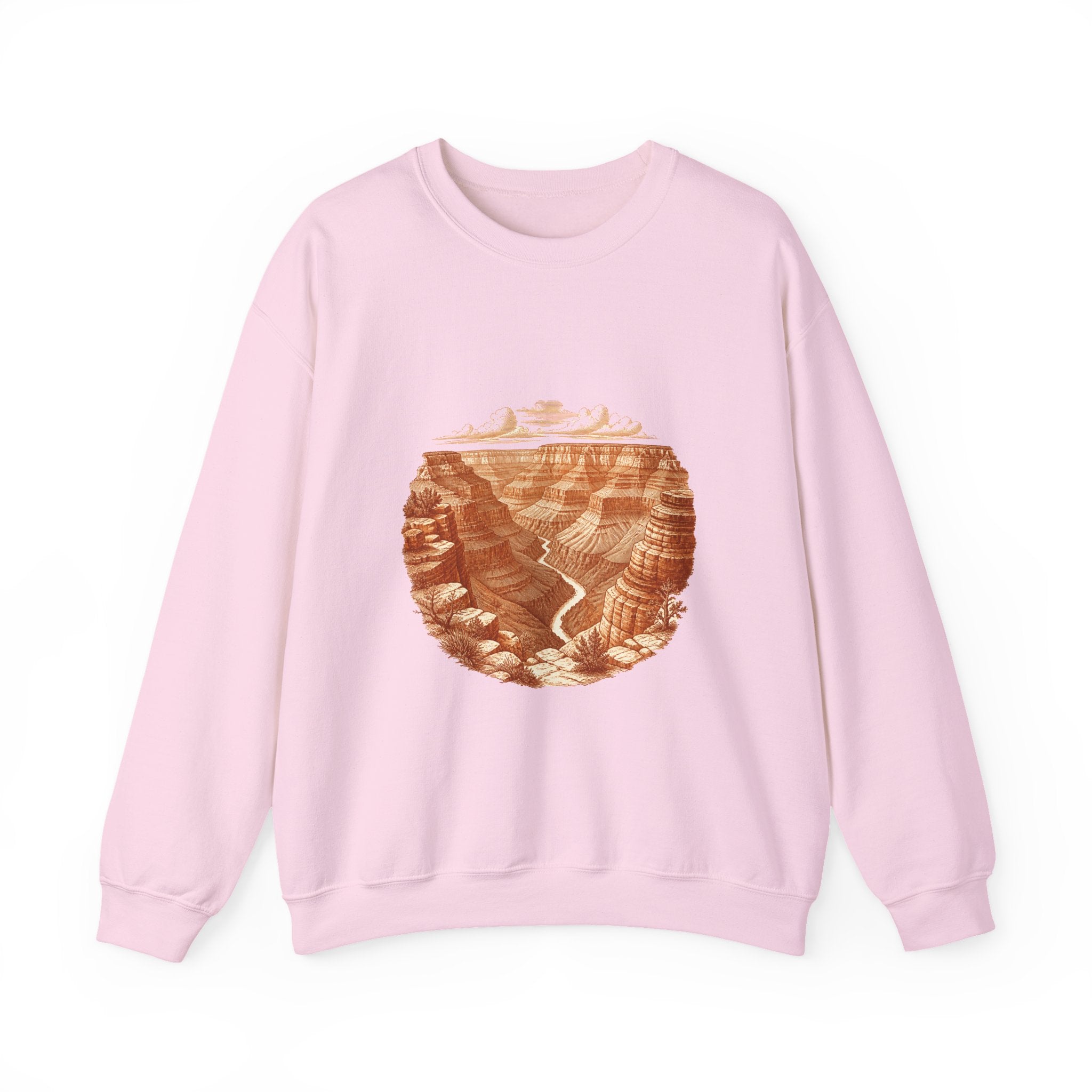 Matching Couple Sweatshirt - Lavender Fields & Canyon Matching Couple Premium Fleece Sweatshirt Vintage Art His Hers Honeymoon Gift - Design B