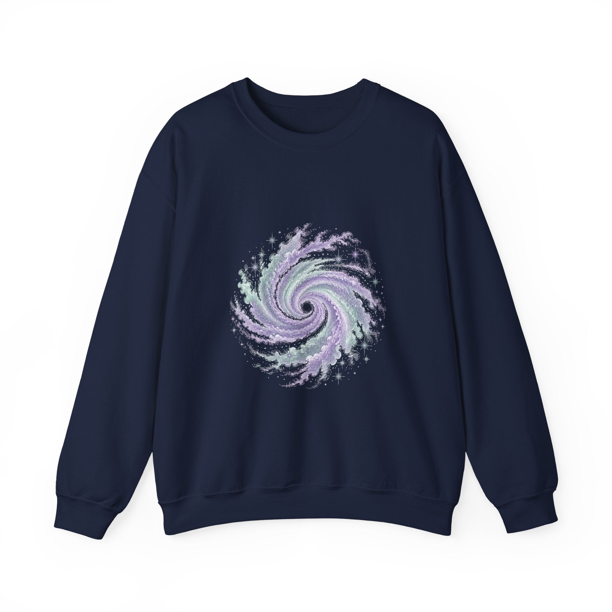 Matching Couple Sweatshirt - Galaxy & Supernova Matching Couple Premium Fleece Sweatshirt Vintage Art His Hers Honeymoon Gift - Design A