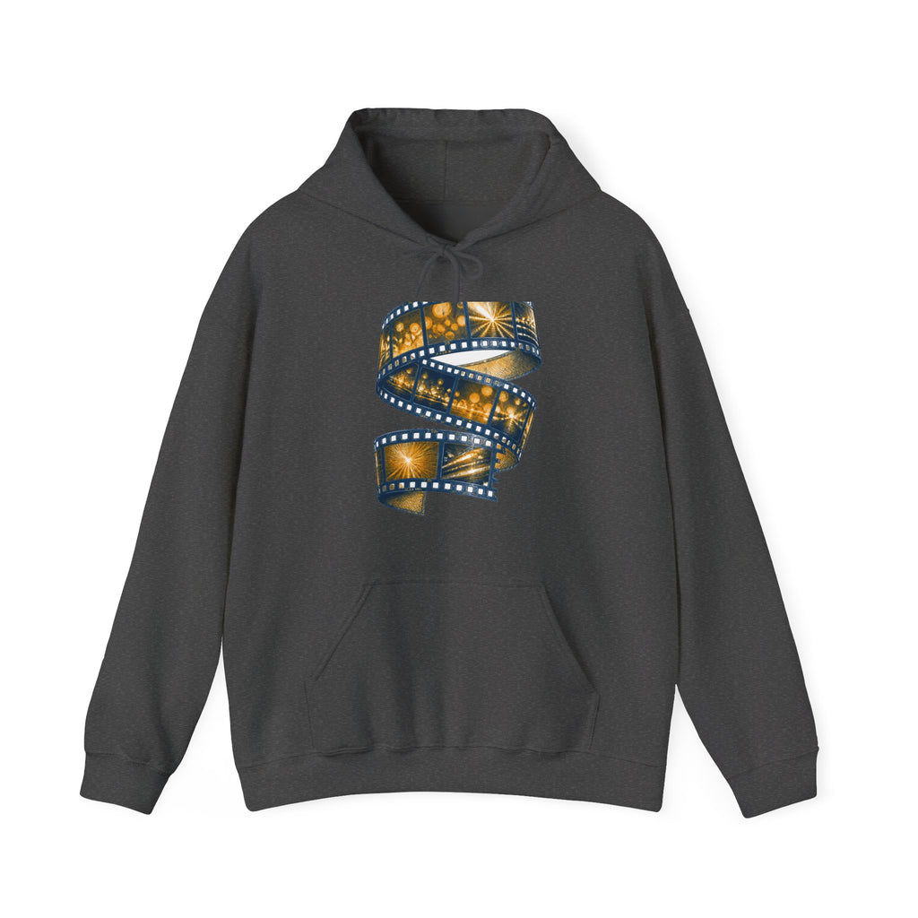 Matching Couple Sweatshirt - Camera & Film Matching Couple Hooded Sweatshirt Hand-Drawn Art His Hers Best Friend Gift - Design B