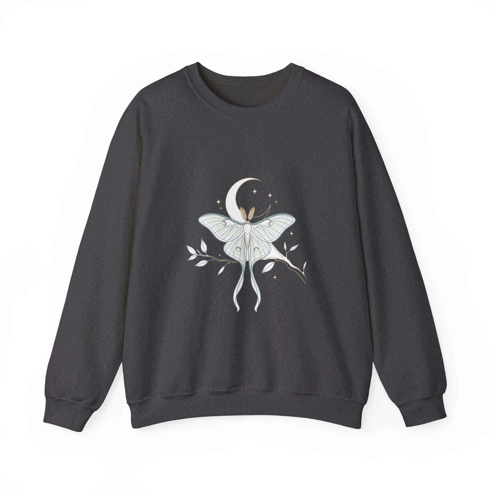 Matching Couple Sweatshirt - Butterfly & Moth Matching Couple Comfort Colors Crew Minimalist Art His Hers Christmas Gift - Design B