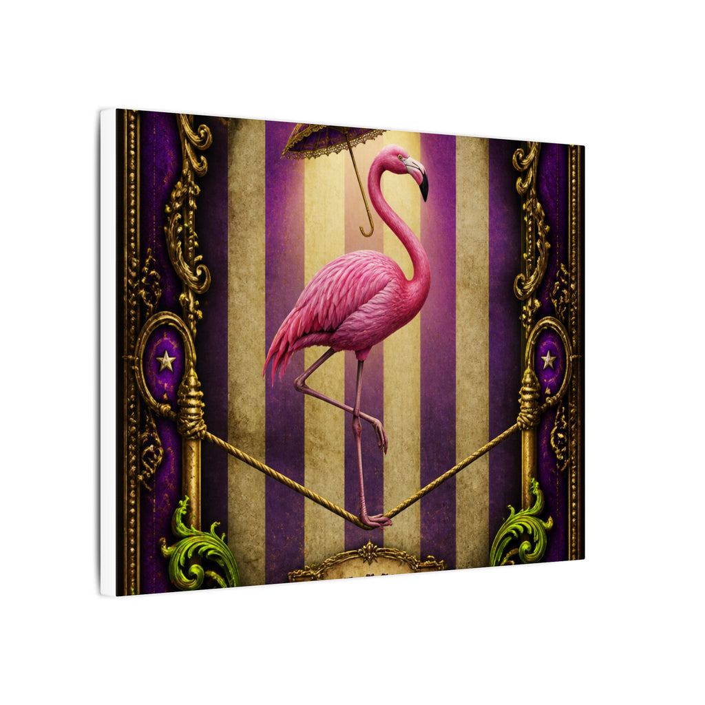 Flamingo Tightrope Wall Art Canvas 16×20 Baroque Home Office Decor Maximalist Print