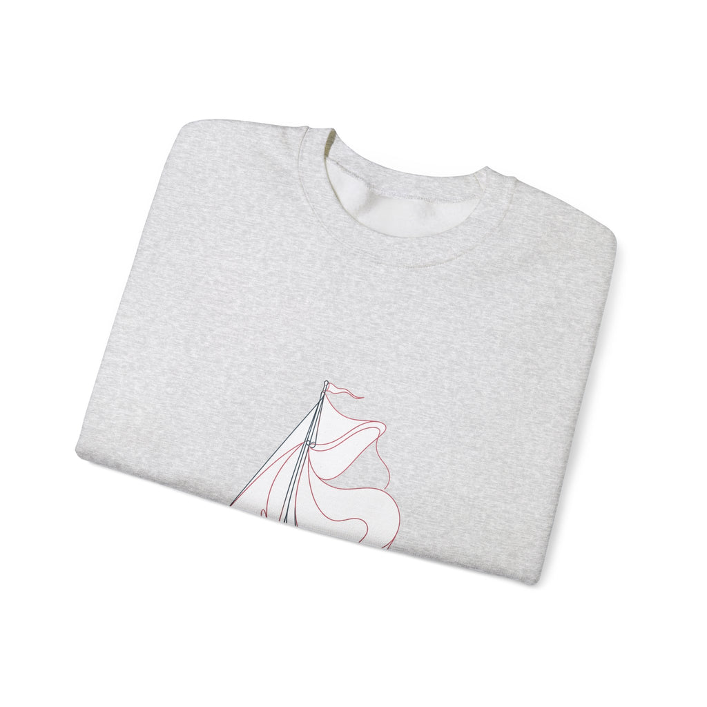 Matching Couple Sweatshirt - Anchor & Sail Matching Couple Premium Fleece Sweatshirt Minimalist Art His Hers Christmas Gift - Design B