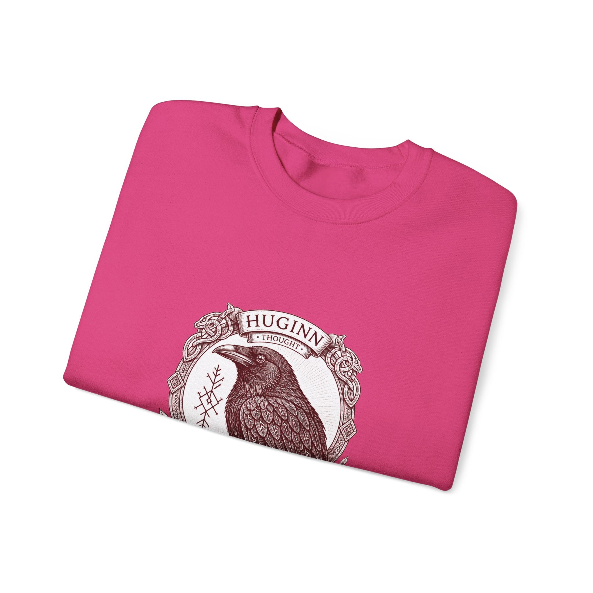 Matching Couple Sweatshirt - Huginn & Muninn Matching Couple Premium Fleece Sweatshirt Vintage Art His Hers Honeymoon Gift - Design A