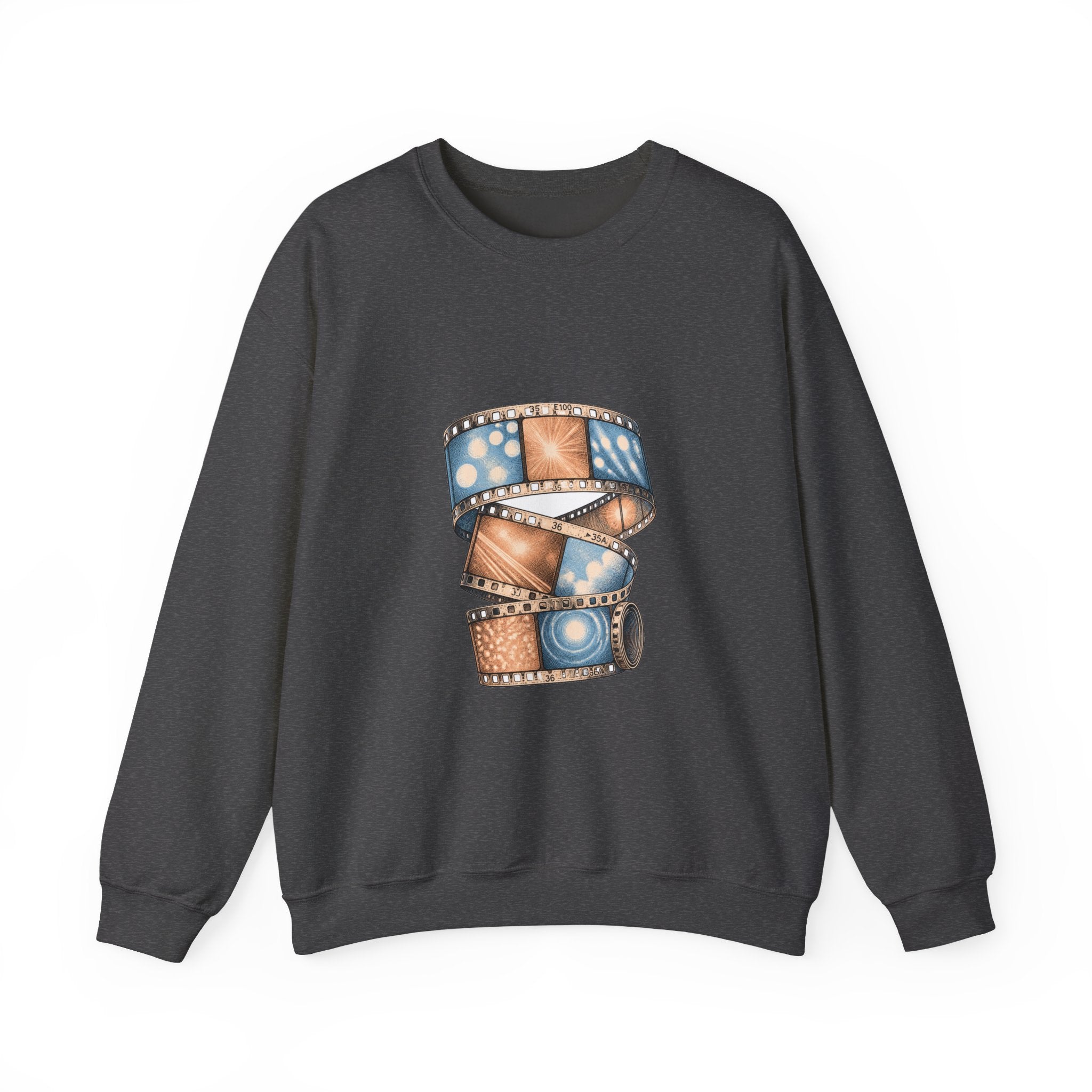 Matching Couple Sweatshirt - Camera & Film Matching Couple Crewneck Sweatshirt Vintage Art His Hers Wedding Gift - Design B