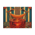 Negroni Trapeze Act Wall Art Canvas 16×20 Psychedelic Cafe Decor Maximalist Print