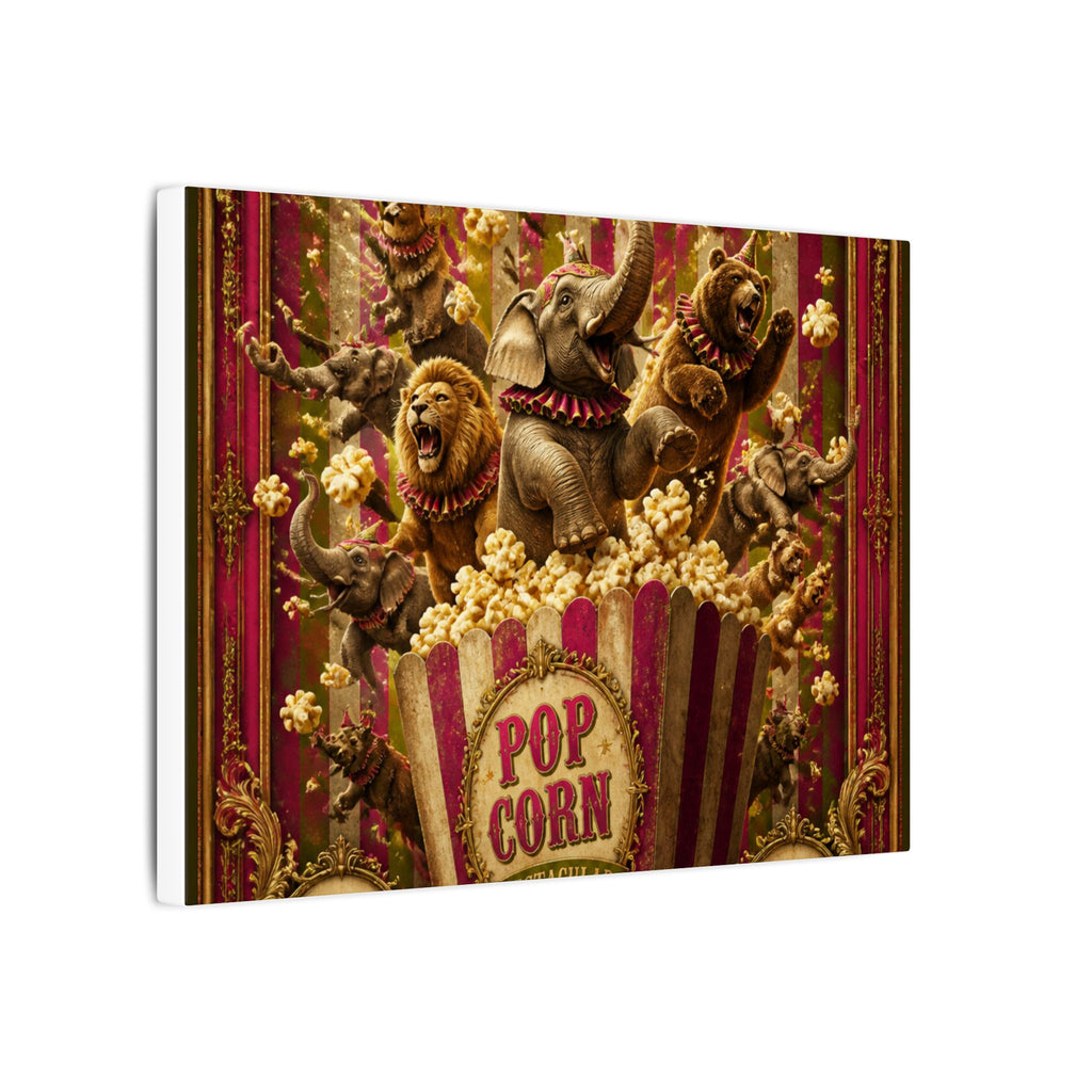 Popcorn Box Animals Wall Art Canvas 16×20 Baroque Home Office Decor Maximalist Print