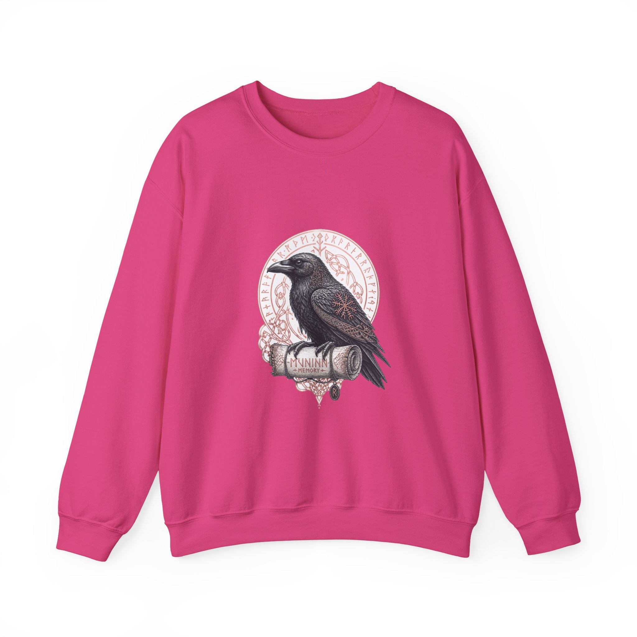 Matching Couple Sweatshirt - Huginn & Muninn Matching Couple Comfort Colors Crew Hand-Drawn Art His Hers Anniversary Gift - Design B