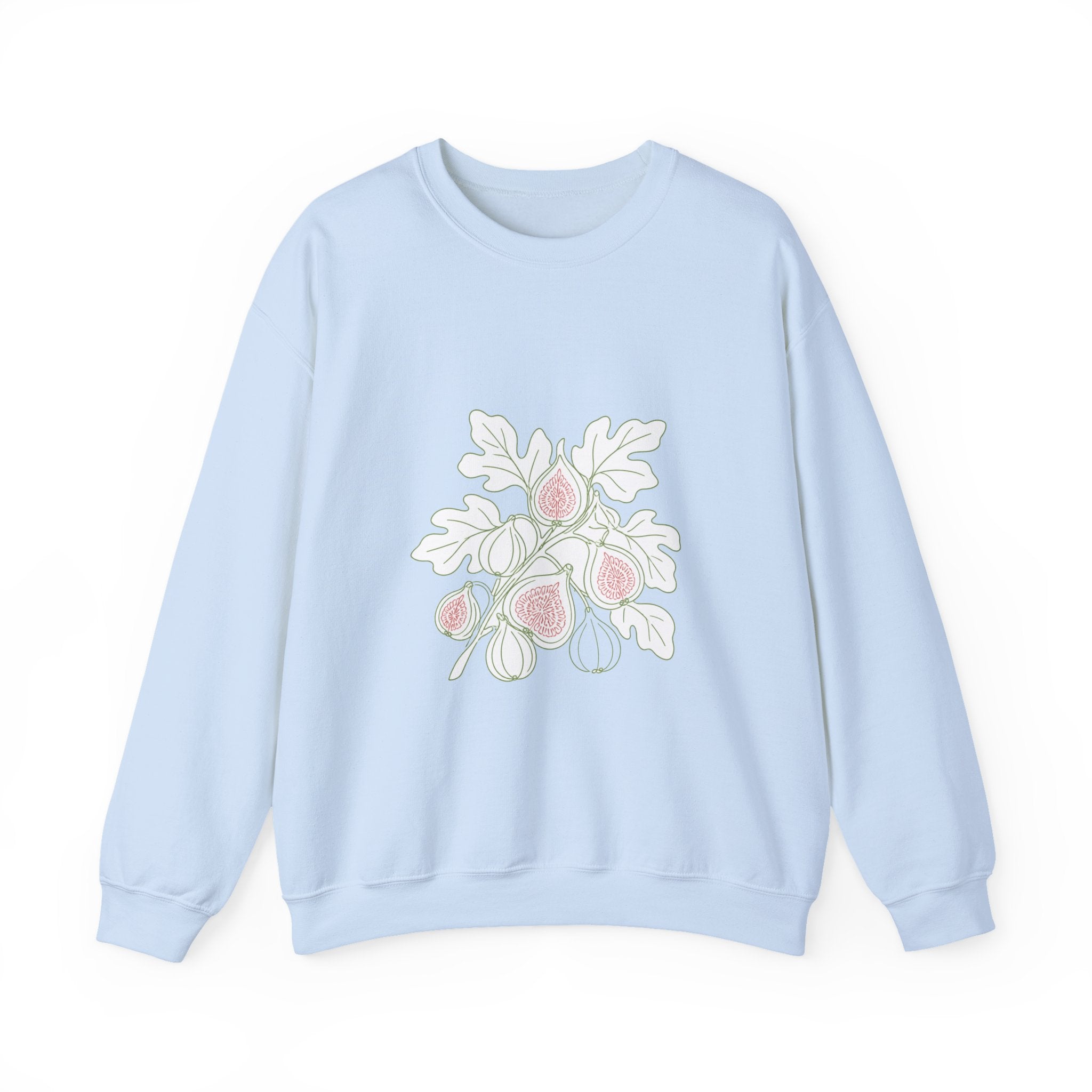 Matching Couple Sweatshirt - Olive Branch & Fig Matching Couple Comfort Colors Crew Minimalist Art His Hers Christmas Gift - Design B