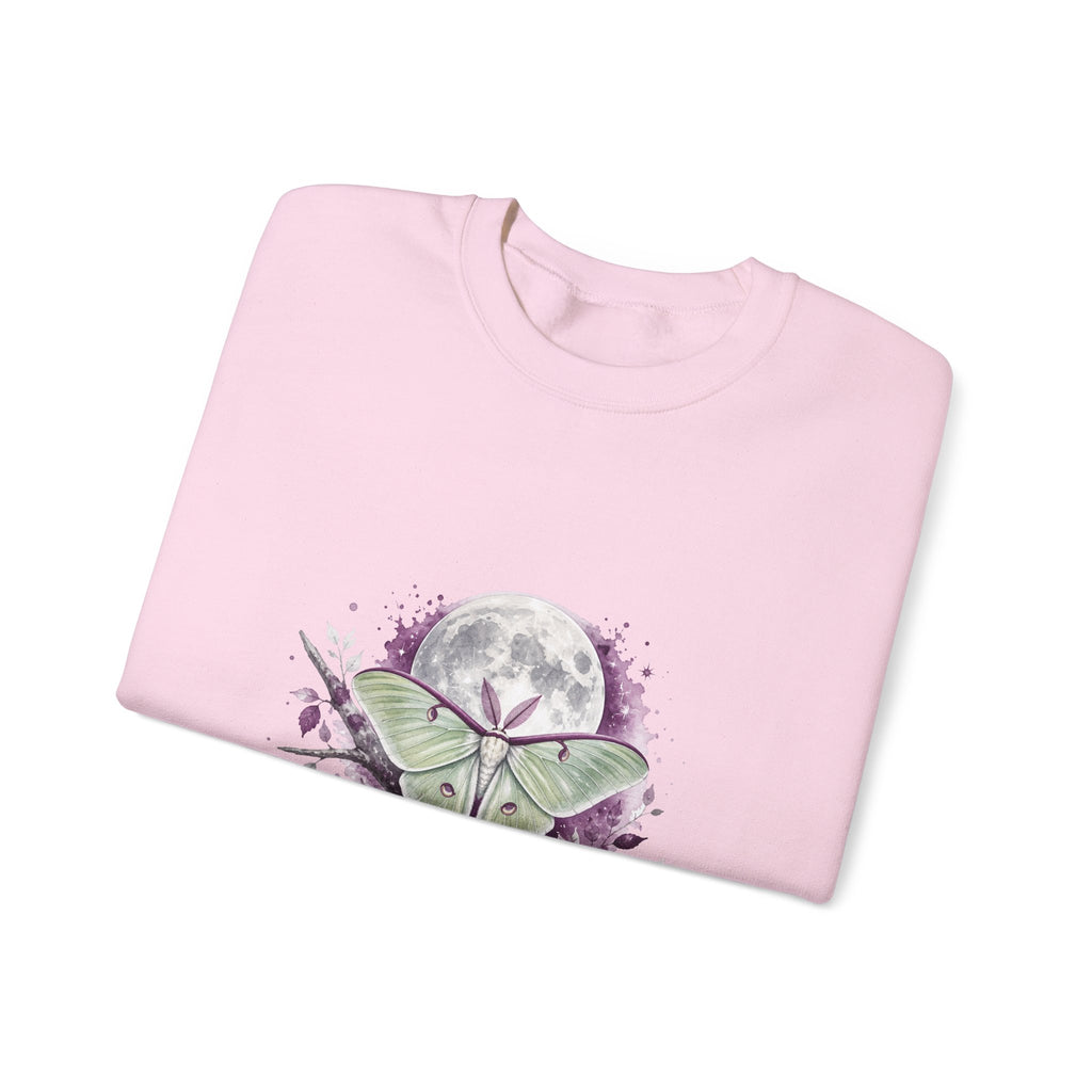 Matching Couple Sweatshirt - Butterfly & Moth Matching Couple Premium Fleece Sweatshirt Watercolor Art His Hers Birthday Gift - Design B