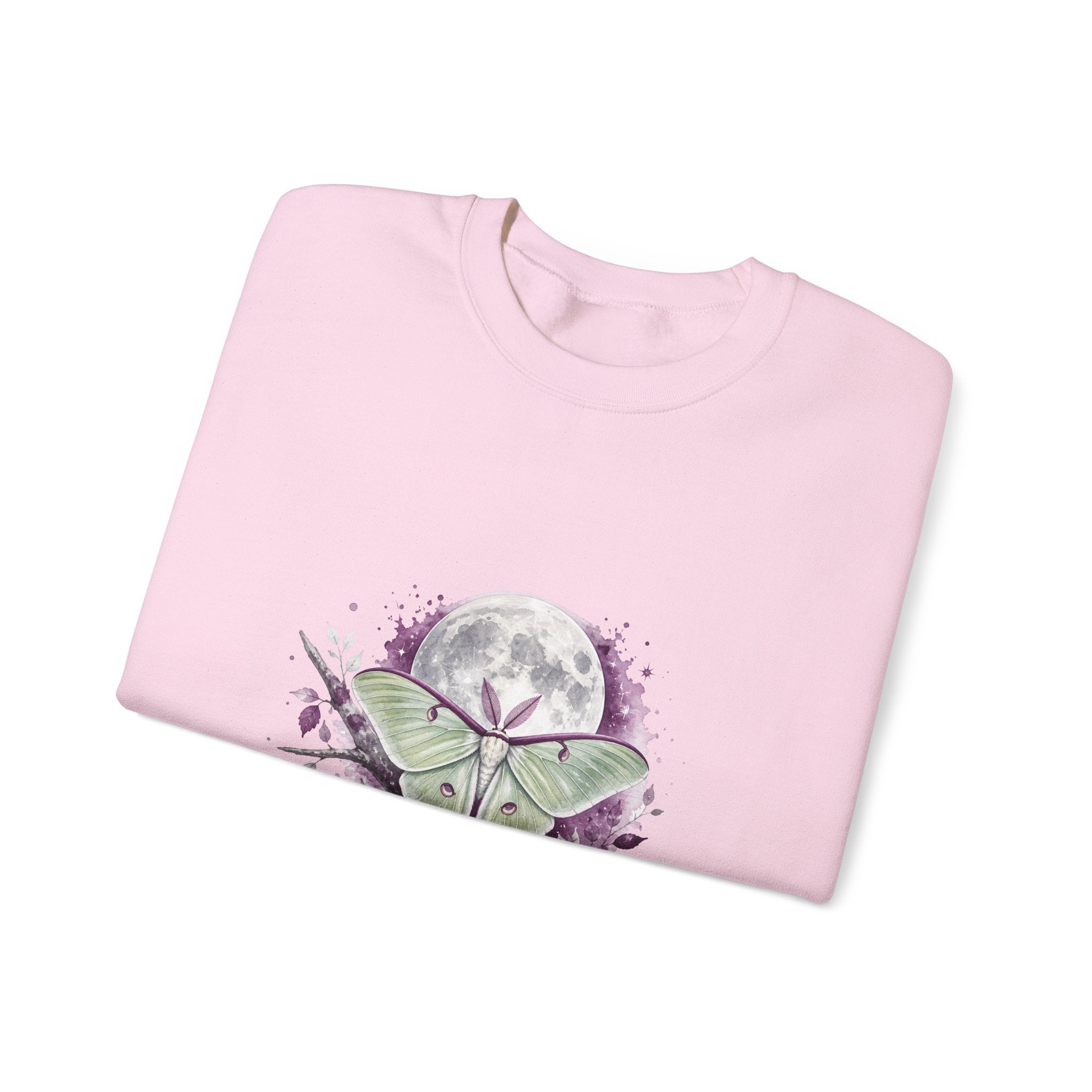 Matching Couple Sweatshirt - Butterfly & Moth Matching Couple Premium Fleece Sweatshirt Watercolor Art His Hers Birthday Gift - Design B