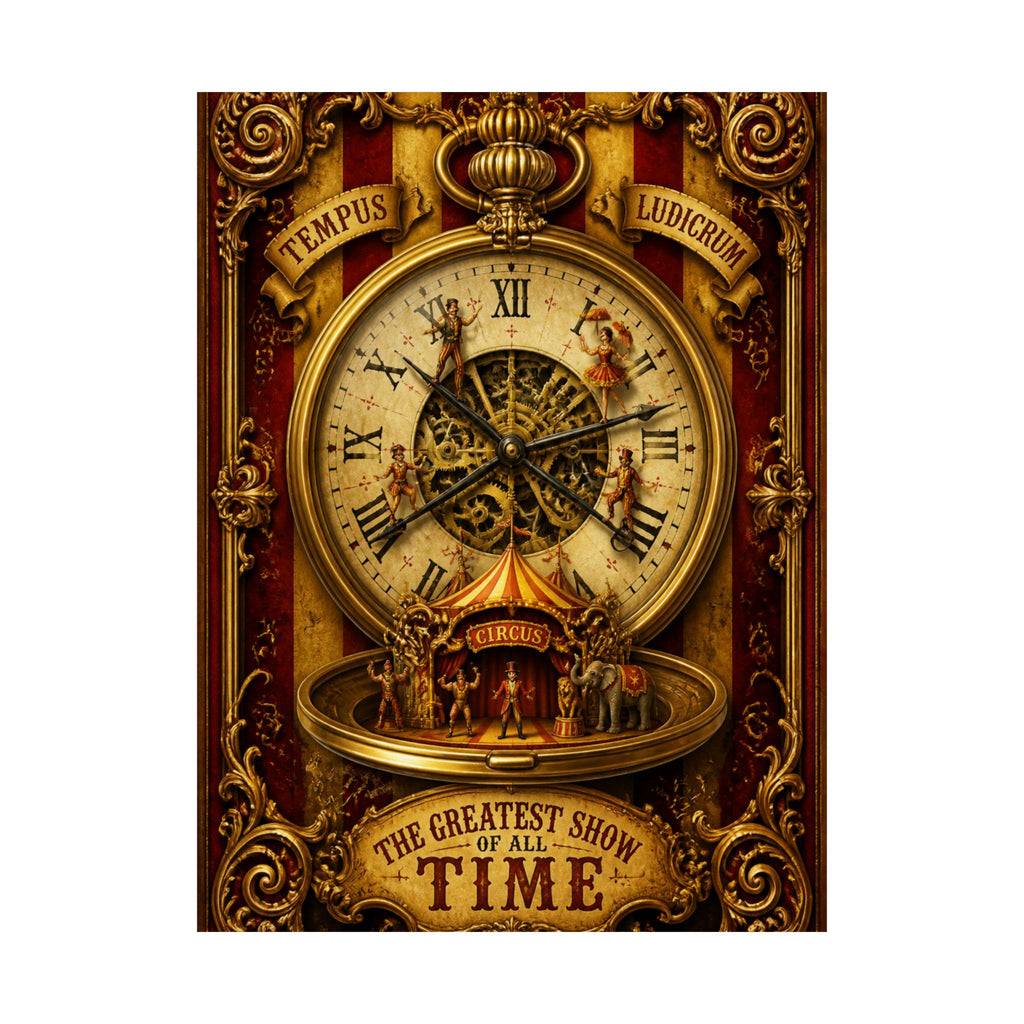 Pocket Watch Performers Wall Art Poster 18×24 Baroque Home Office Decor Maximalist Print