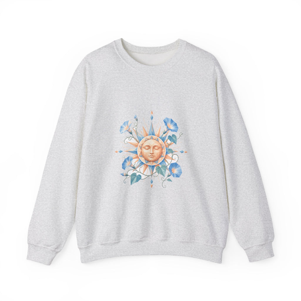 Matching Couple Sweatshirt - Sun & Moon Matching Couple Premium Fleece Sweatshirt Geometric Art His Hers Love Gift - Design B