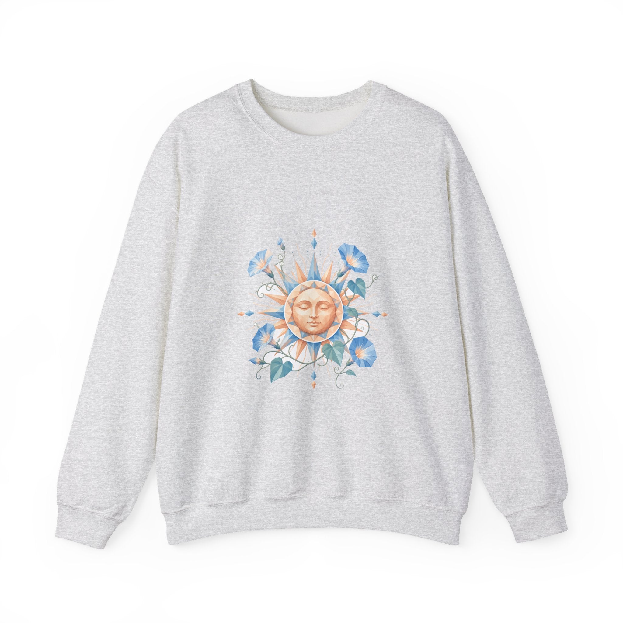 Matching Couple Sweatshirt - Sun & Moon Matching Couple Premium Fleece Sweatshirt Geometric Art His Hers Love Gift - Design B