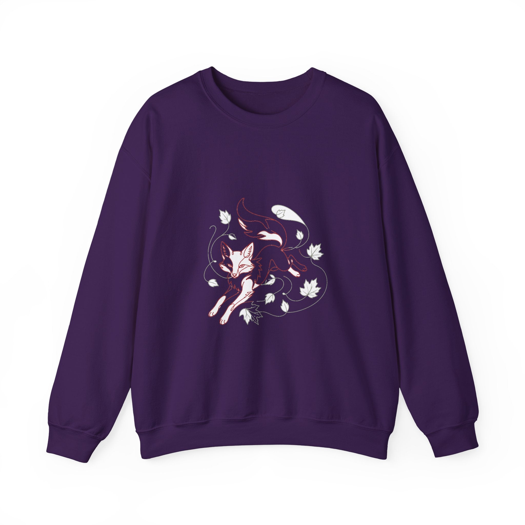 Matching Couple Sweatshirt - Fox & Rabbit Matching Couple Crewneck Sweatshirt Minimalist Art His Hers Valentine Gift - Design A