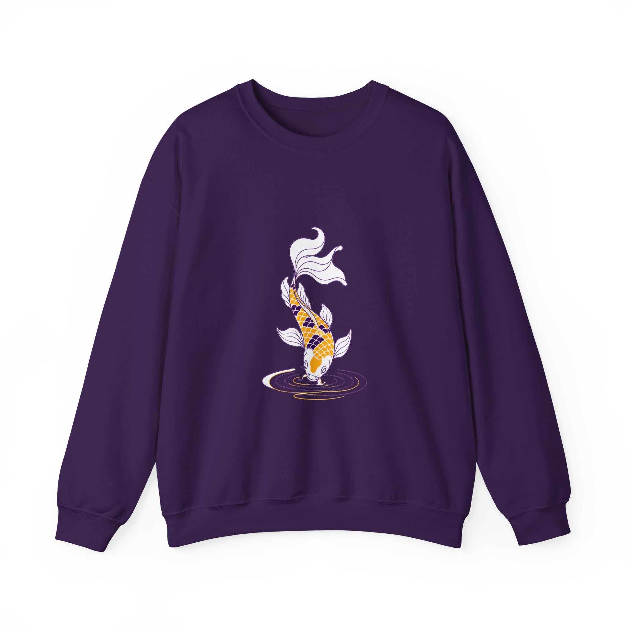 Matching Couple Sweatshirt - Koi Fish Yin Yang Matching Couple Comfort Colors Crew Minimalist Art His Hers Christmas Gift - Design B