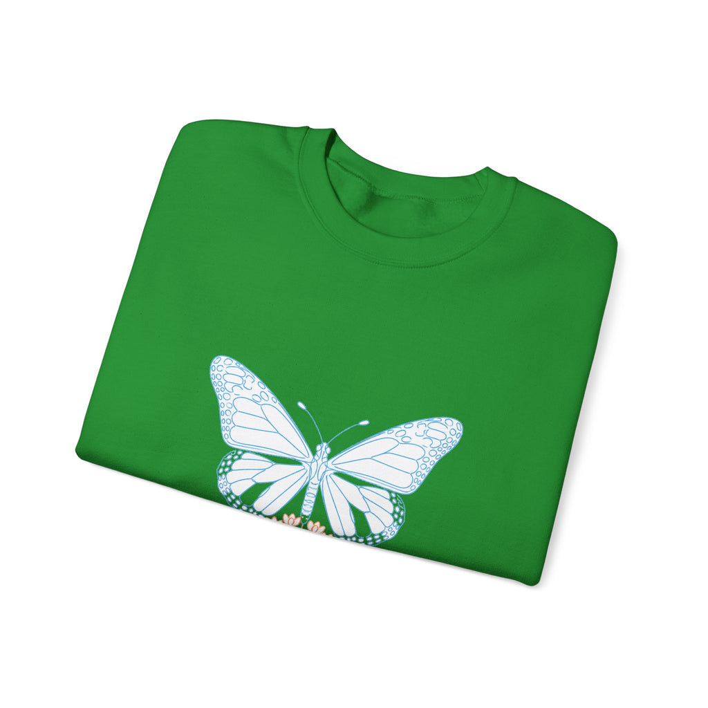 Matching Couple Sweatshirt - Butterfly & Moth Matching Couple Crewneck Sweatshirt Minimalist Art His Hers Valentine Gift - Design A