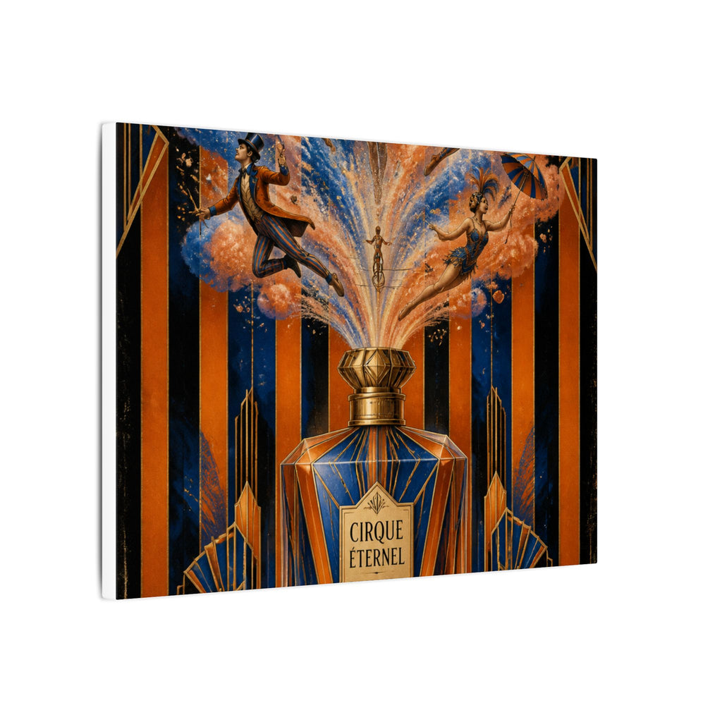 Perfume Bottle Fountain Wall Art Canvas 24×36 Art Deco Bar Area Decor Maximalist Print