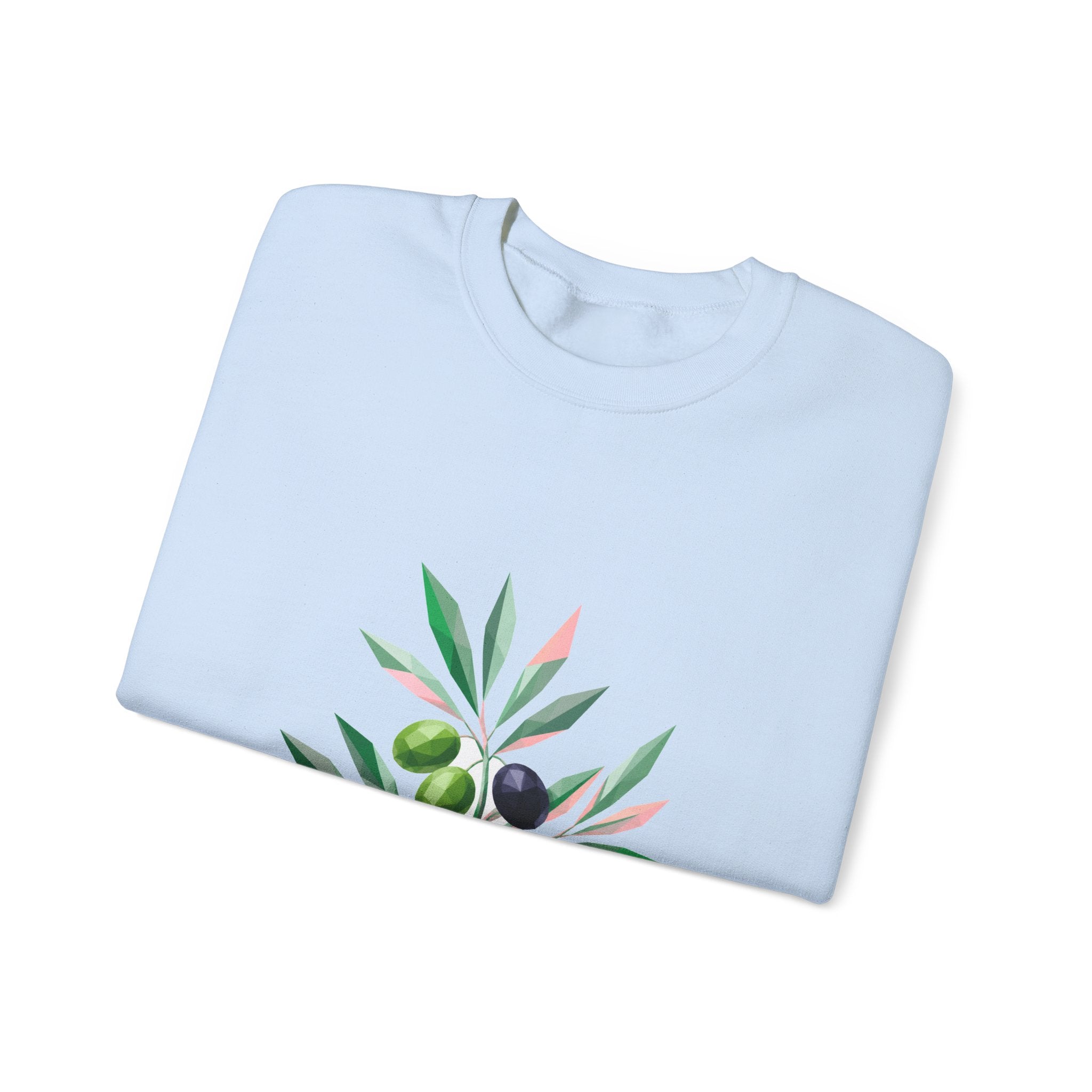 Matching Couple Sweatshirt - Olive Branch & Fig Matching Couple Comfort Colors Crew Geometric Art His Hers Love Gift - Design A