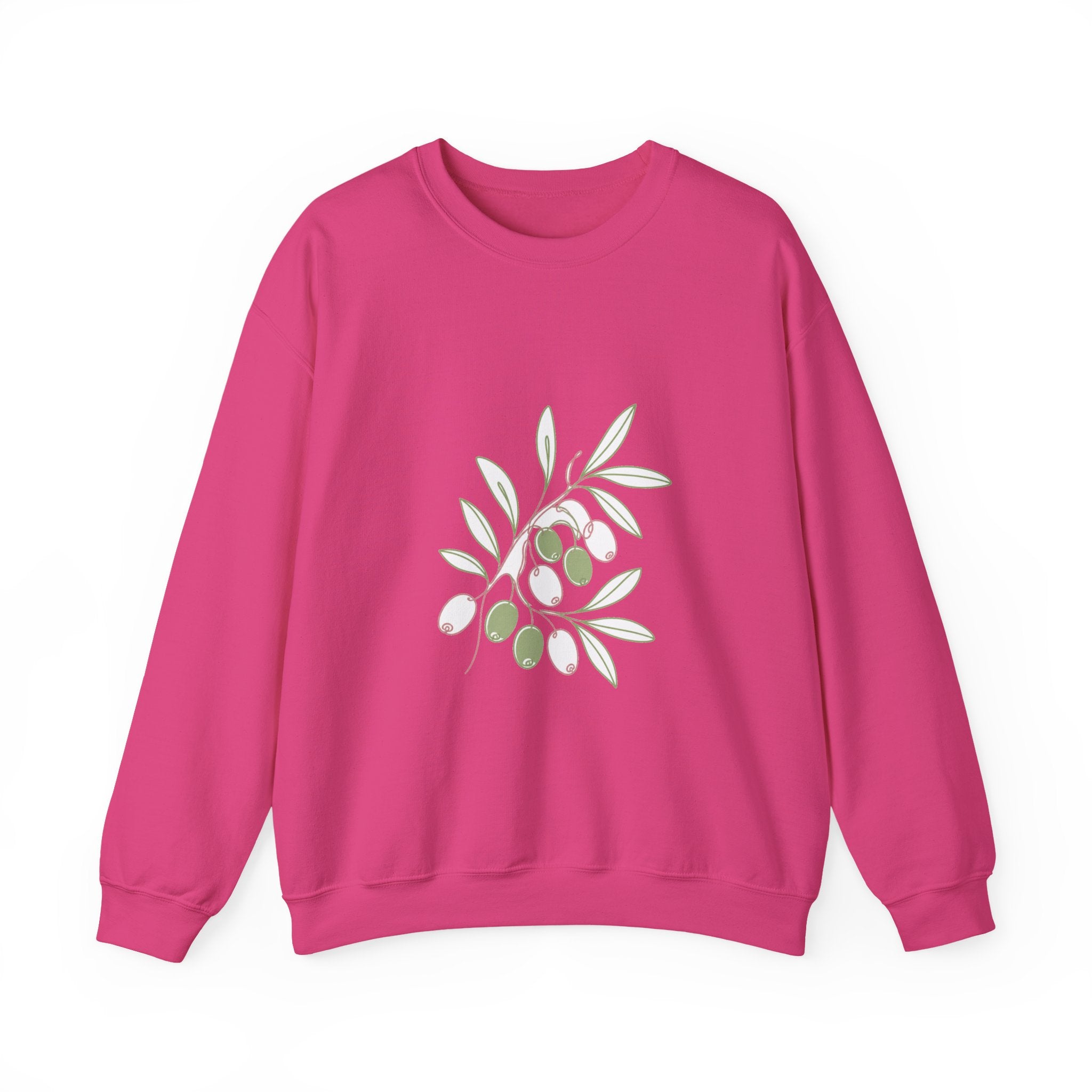 Matching Couple Sweatshirt - Olive Branch & Fig Matching Couple Comfort Colors Crew Minimalist Art His Hers Christmas Gift - Design A