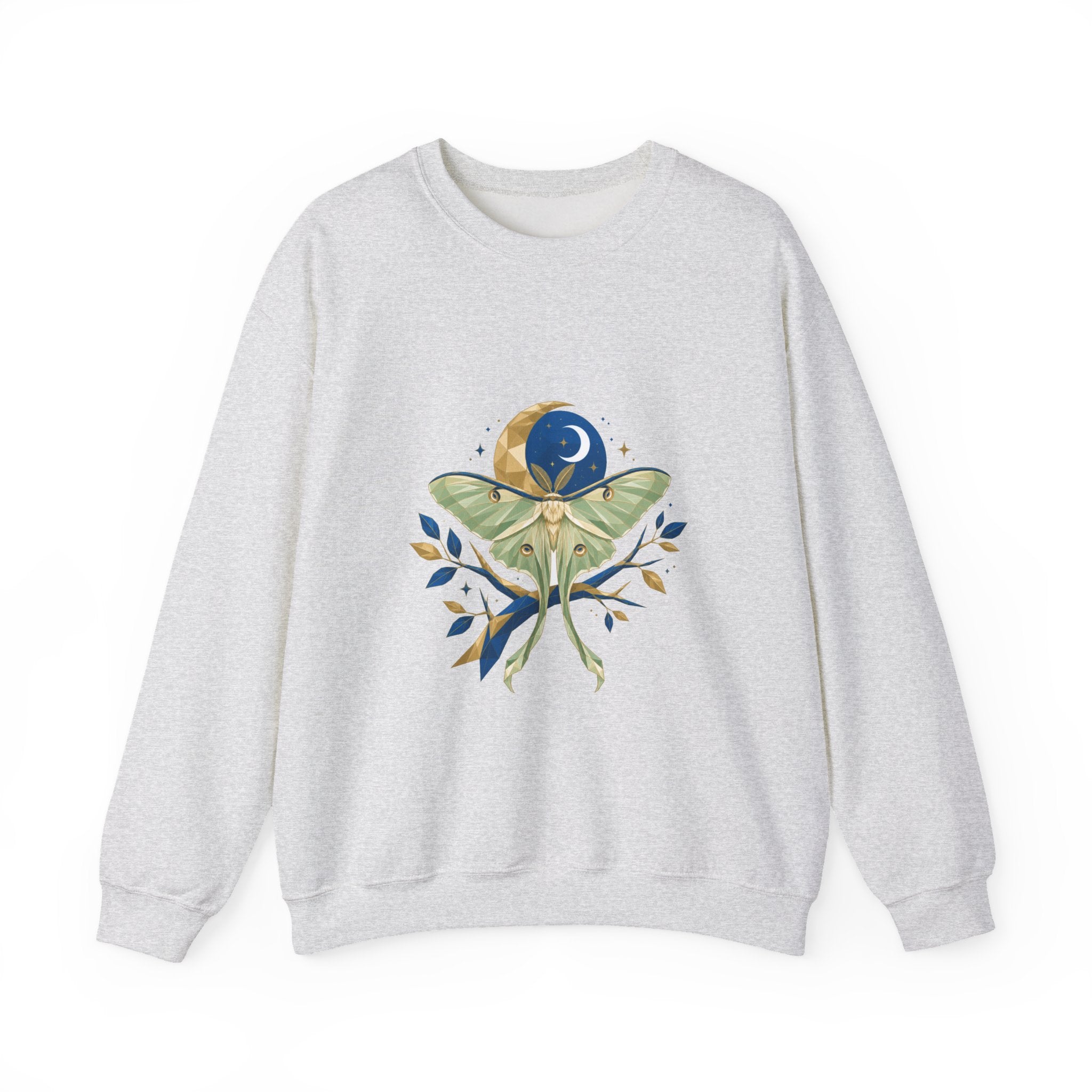 Matching Couple Sweatshirt - Butterfly & Moth Matching Couple Crewneck Sweatshirt Geometric Art His Hers Couple Gift - Design B