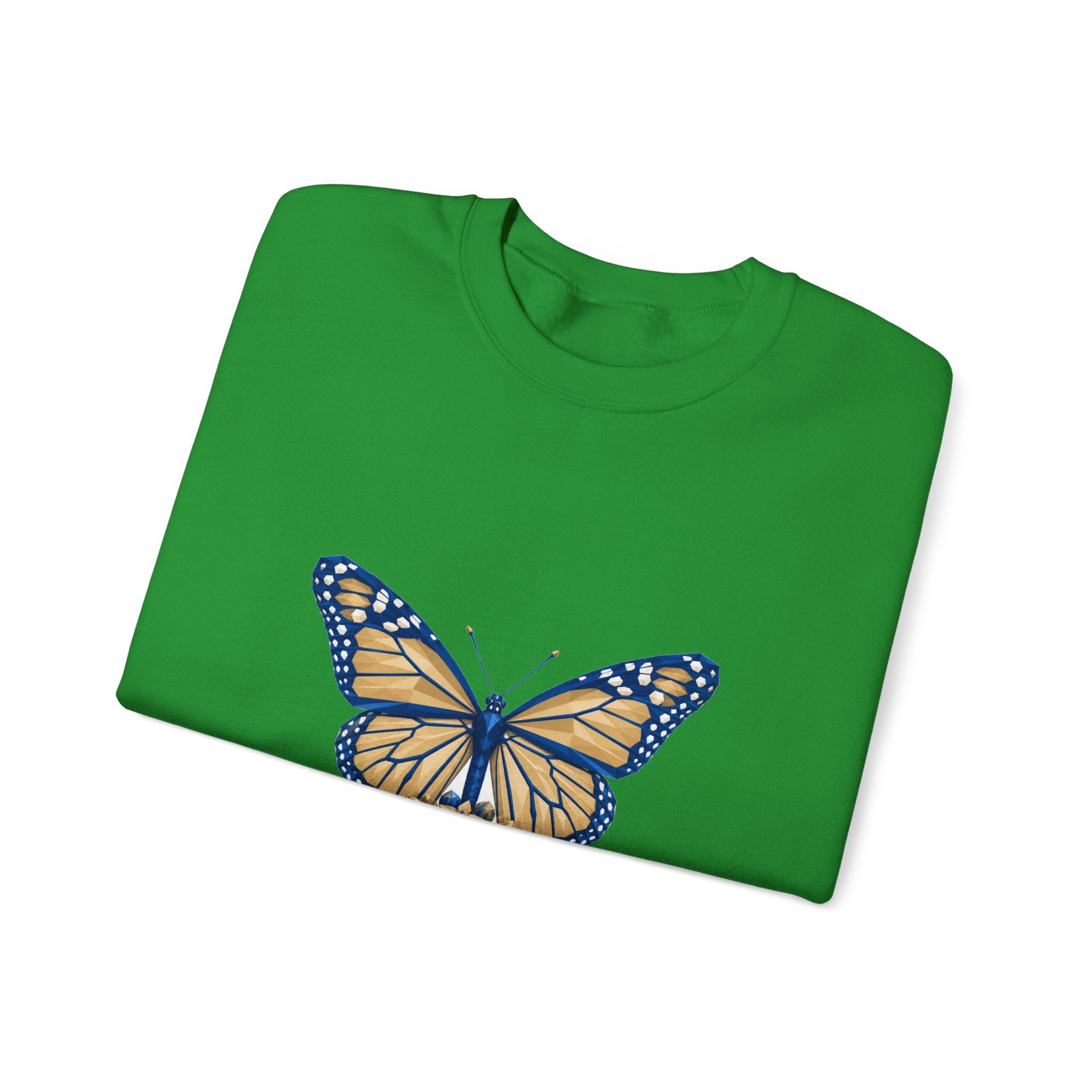Matching Couple Sweatshirt - Butterfly & Moth Matching Couple Crewneck Sweatshirt Geometric Art His Hers Couple Gift - Design A