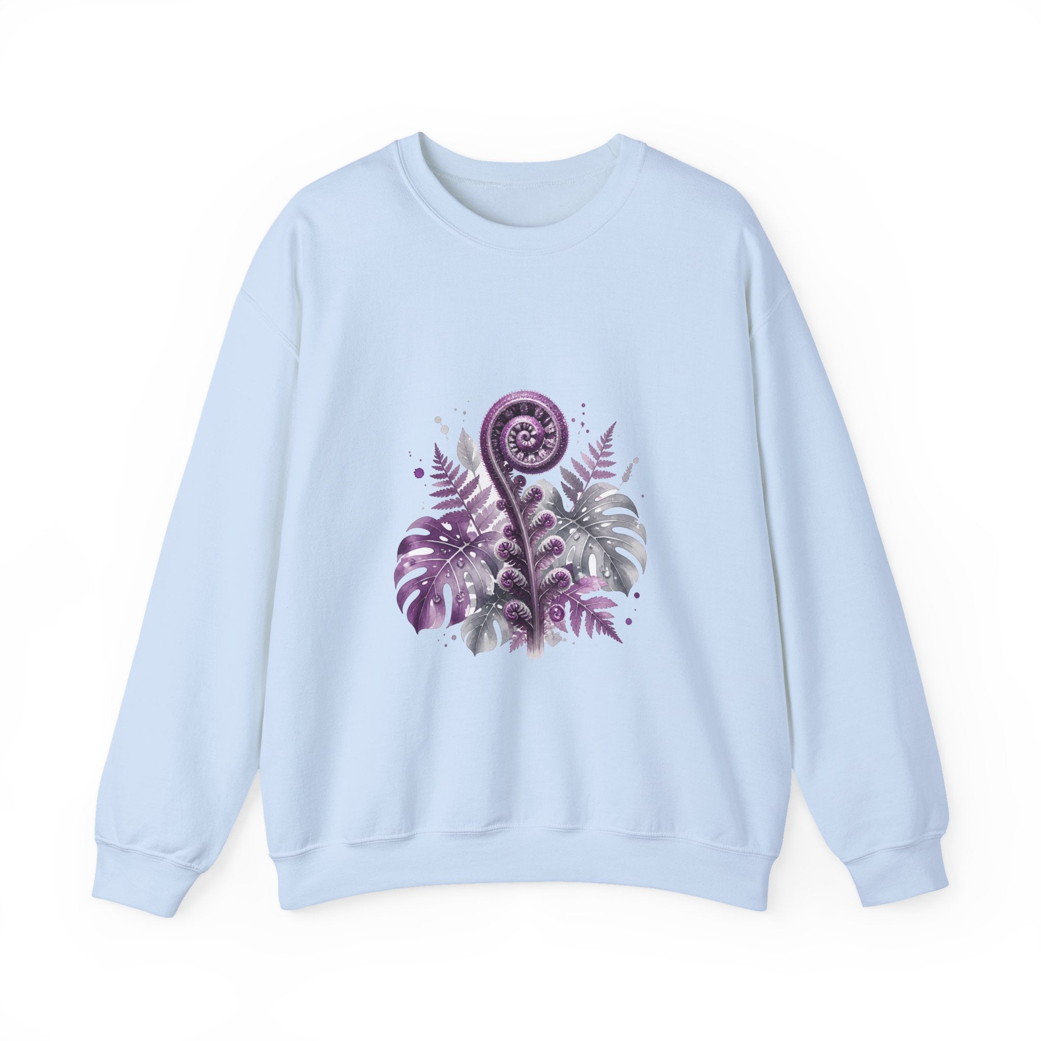 Matching Couple Sweatshirt - Desert & Rainforest Matching Couple Comfort Colors Crew Watercolor Art His Hers Birthday Gift - Design B
