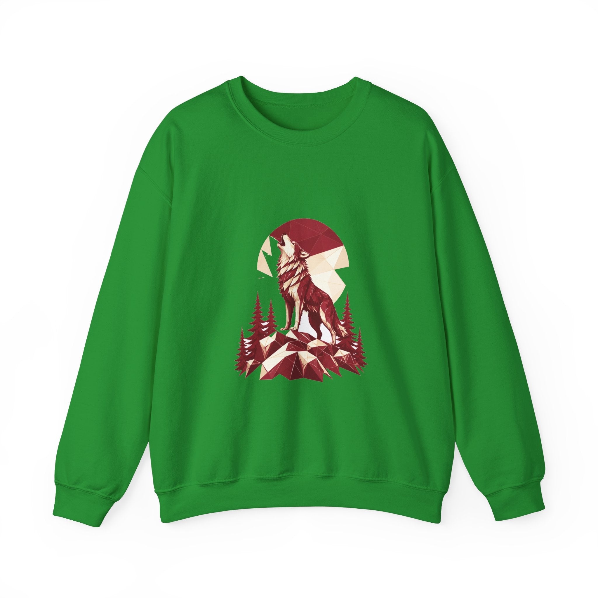 Matching Couple Sweatshirt - Wolf & Dove Matching Couple Comfort Colors Crew Geometric Art His Hers Love Gift - Design A