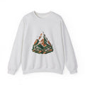 Matching Couple Sweatshirt - Mountain & Ocean Matching Couple Premium Fleece Sweatshirt Geometric Art His Hers Love Gift - Design A