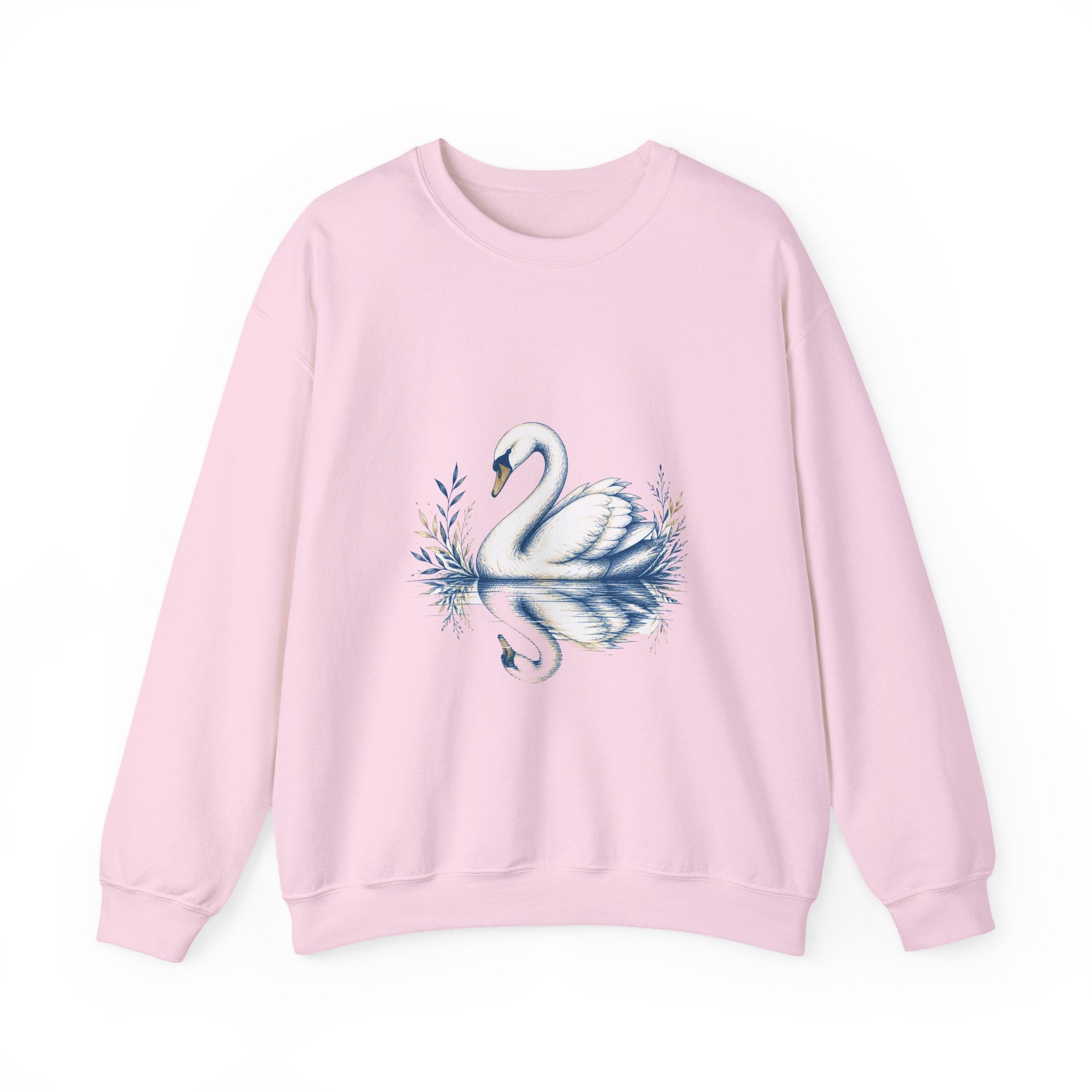 Matching Couple Sweatshirt - Raven & Swan Matching Couple Crewneck Sweatshirt Hand-Drawn Art His Hers Best Friend Gift - Design B