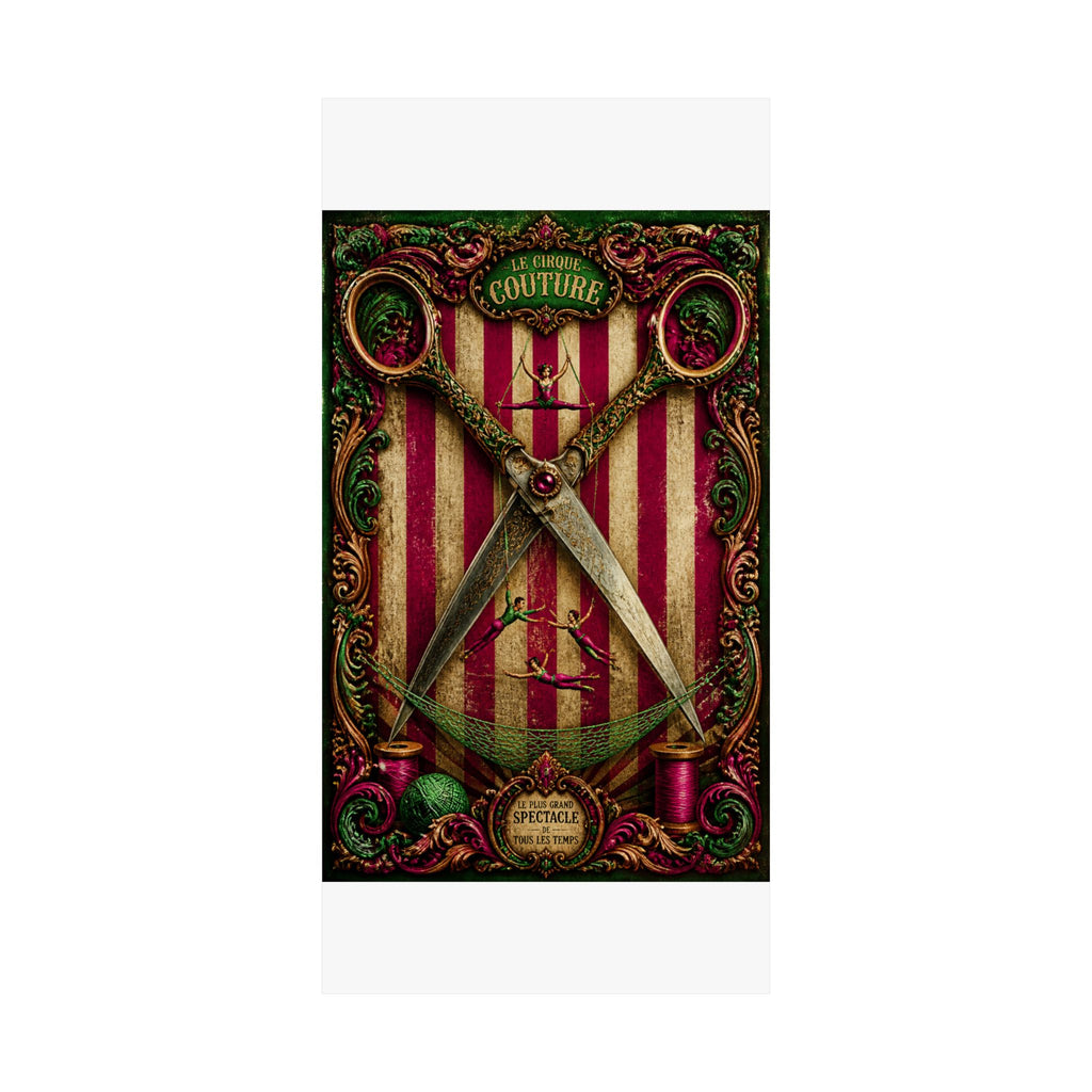 Giant Scissors Trapeze Wall Art Poster 18×24 Baroque Home Office Decor Maximalist Print