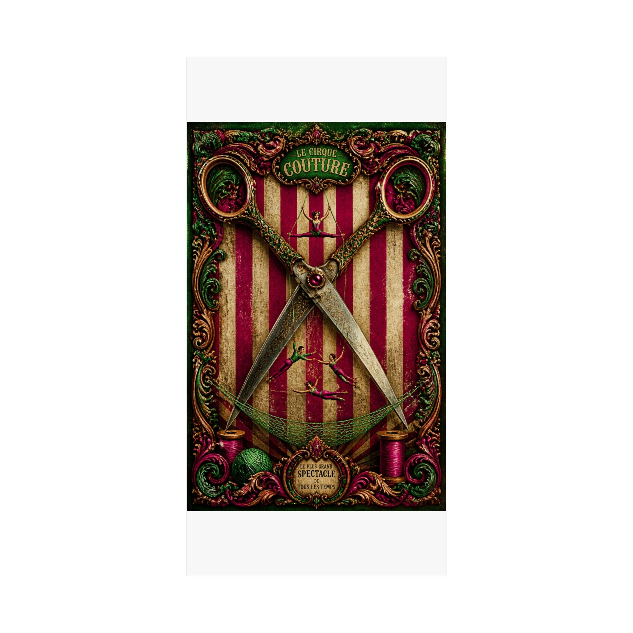 Giant Scissors Trapeze Wall Art Poster 18×24 Baroque Home Office Decor Maximalist Print