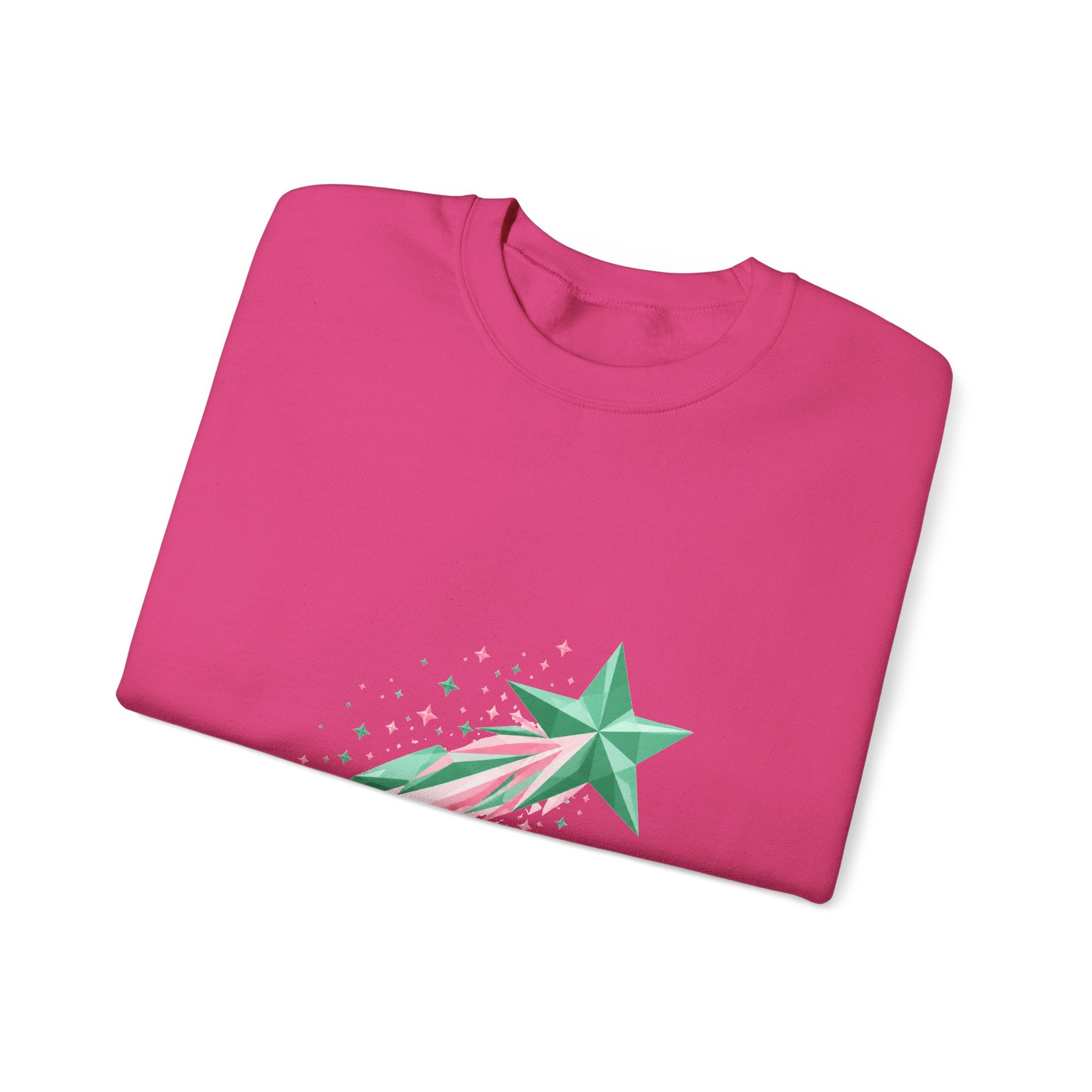 Matching Couple Sweatshirt - Shooting Star & North Star Matching Couple Premium Fleece Sweatshirt Geometric Art His Hers Love Gift - Design A