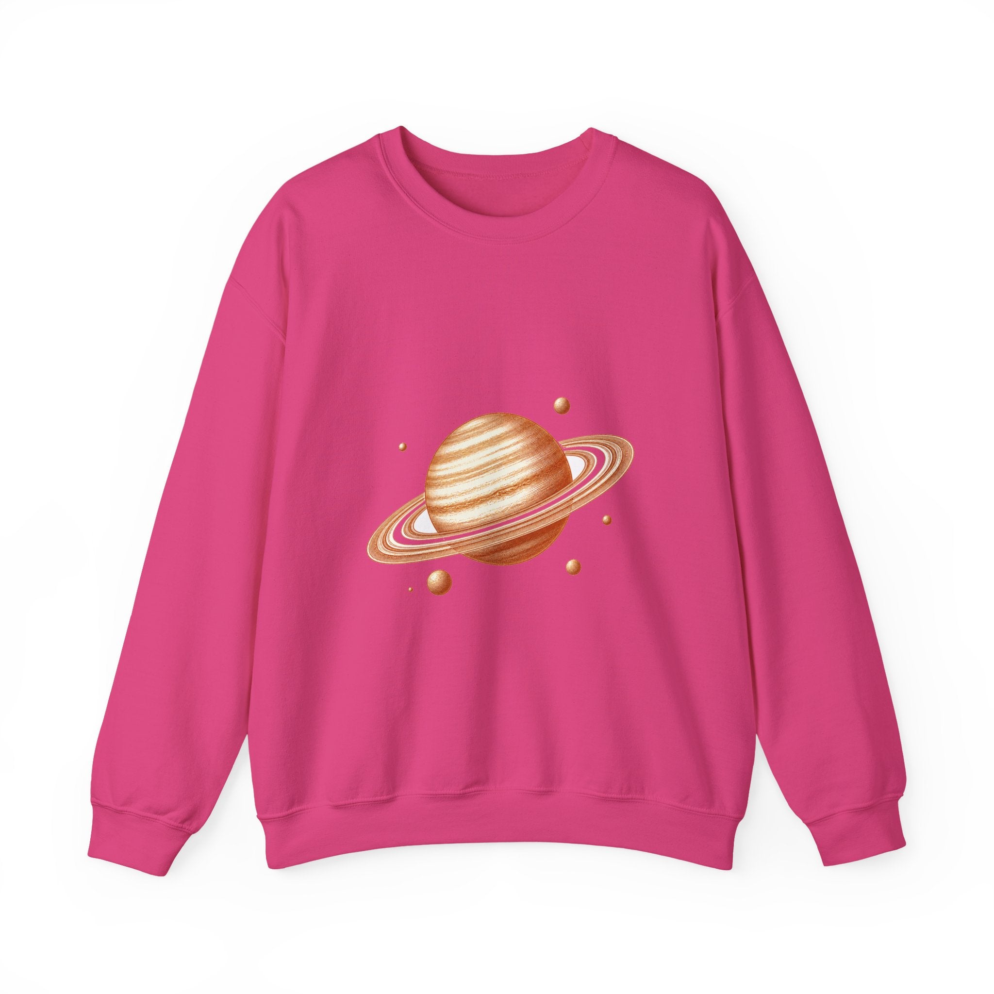 Matching Couple Sweatshirt - Saturn & Jupiter Matching Couple Comfort Colors Crew Vintage Art His Hers Honeymoon Gift - Design A