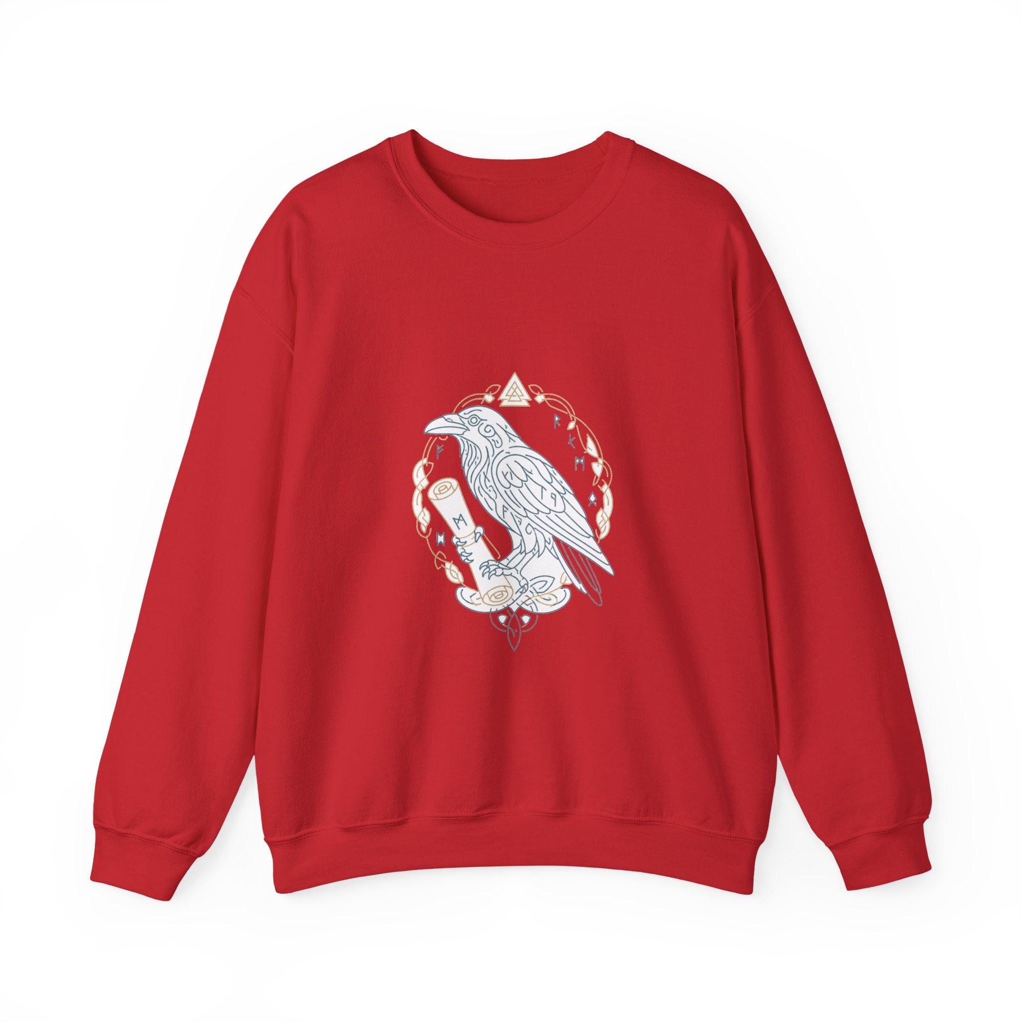 Matching Couple Sweatshirt - Huginn & Muninn Matching Couple Comfort Colors Crew Minimalist Art His Hers Christmas Gift - Design B