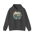 Matching Couple Sweatshirt - Vinyl & Cassette Matching Couple Hooded Sweatshirt Watercolor Art His Hers Engagement Gift - Design B