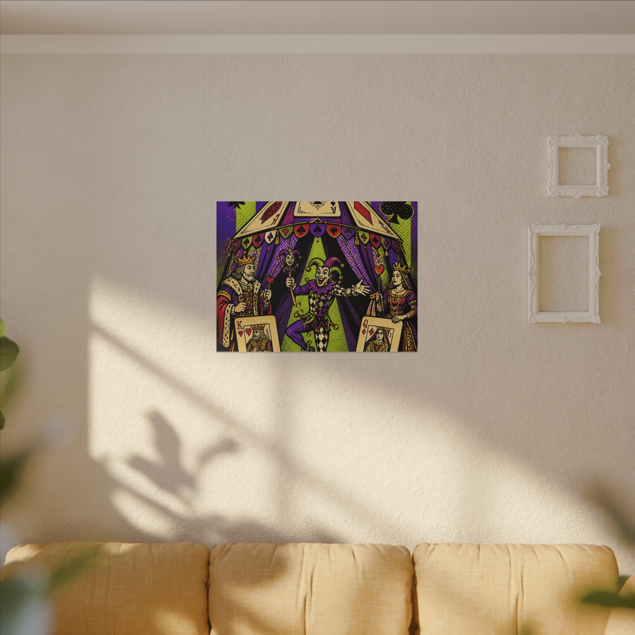 Playing Cards Tent Wall Art Canvas 16×20 Pop Art Living Room Decor Maximalist Print