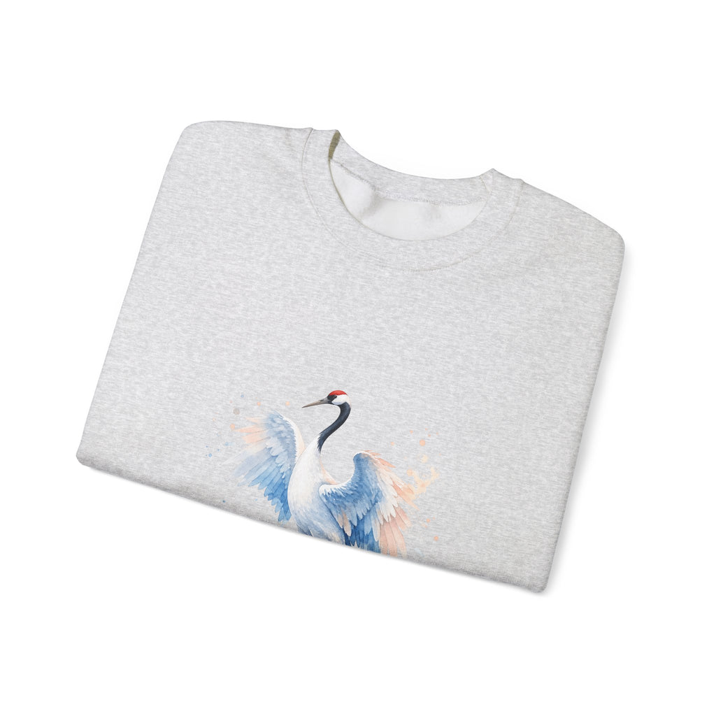 Matching Couple Sweatshirt - Tiger & Crane Matching Couple Comfort Colors Crew Watercolor Art His Hers Birthday Gift - Design B