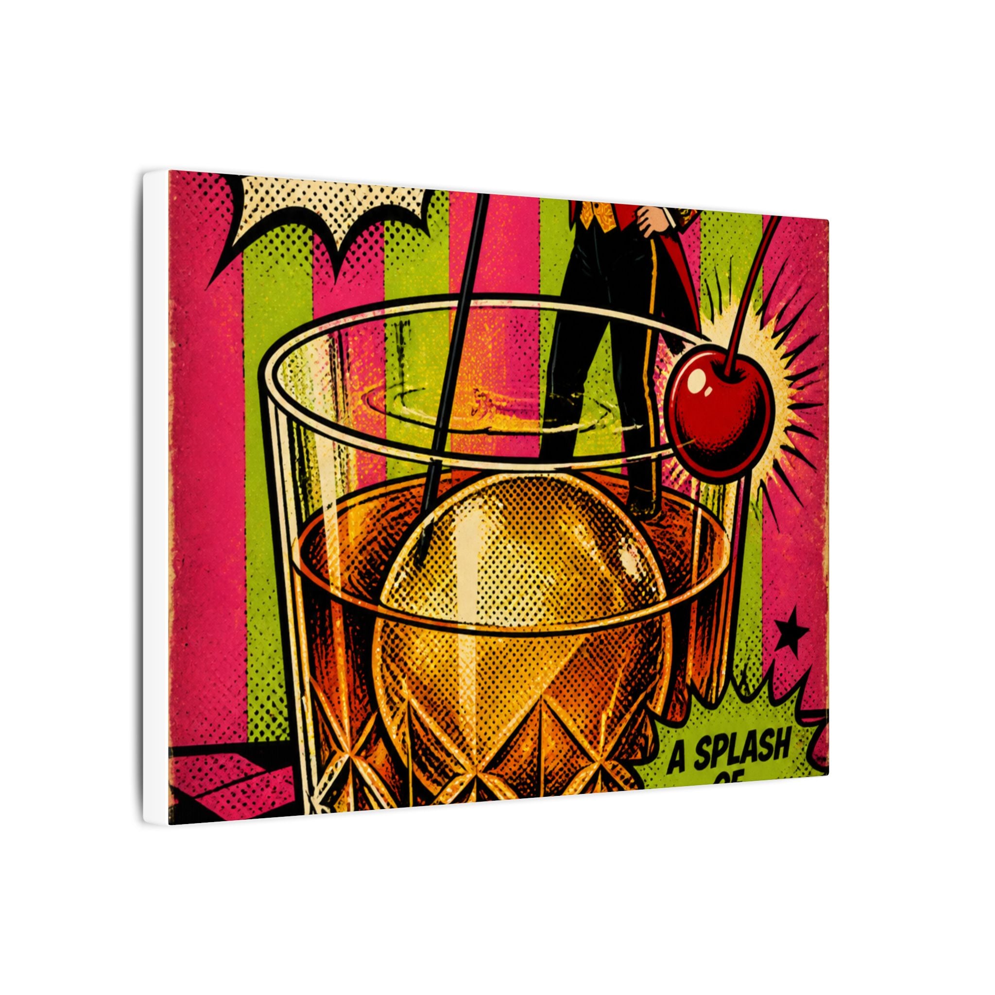 Old Fashioned Ringmaster Wall Art Canvas 24×36 Pop Art Restaurant Decor Maximalist Print
