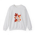 Matching Couple Sweatshirt - Cherry Blossom & Maple Leaf Matching Couple Comfort Colors Crew Geometric Art His Hers Love Gift - Design B