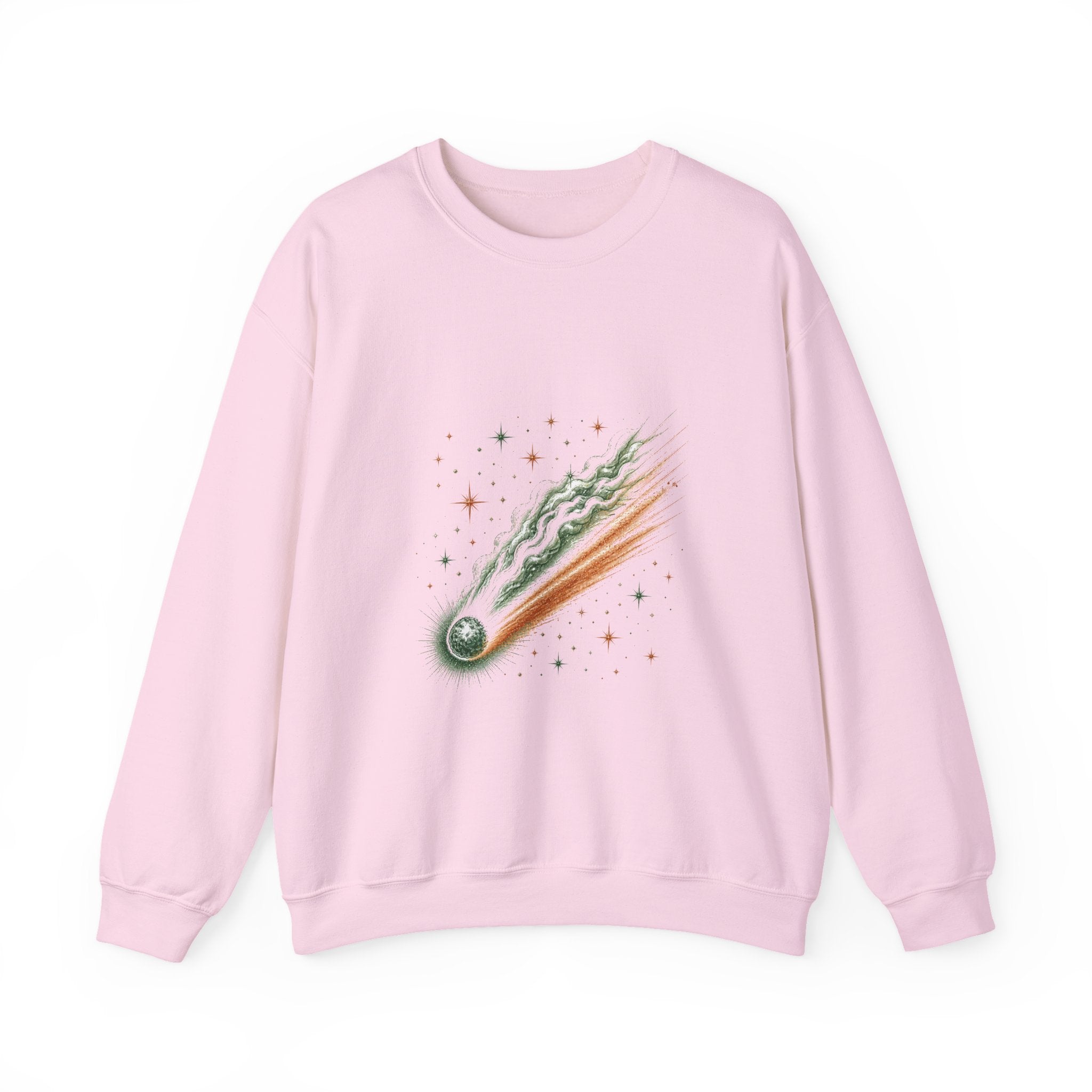 Matching Couple Sweatshirt - Comet & Asteroid Matching Couple Crewneck Sweatshirt Hand-Drawn Art His Hers Best Friend Gift - Design A